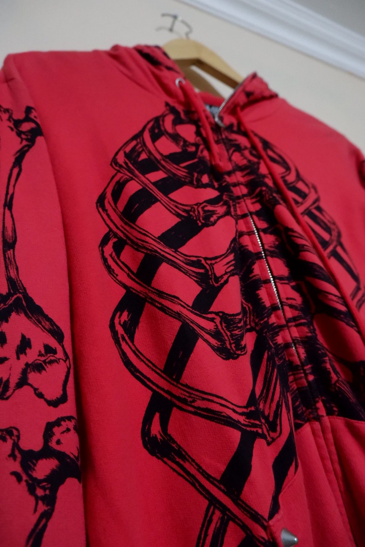 Japanese Brand Glad News Skeleton Full Zip Hoodie Size US M / EU 48-50 / 2 - 5 Thumbnail