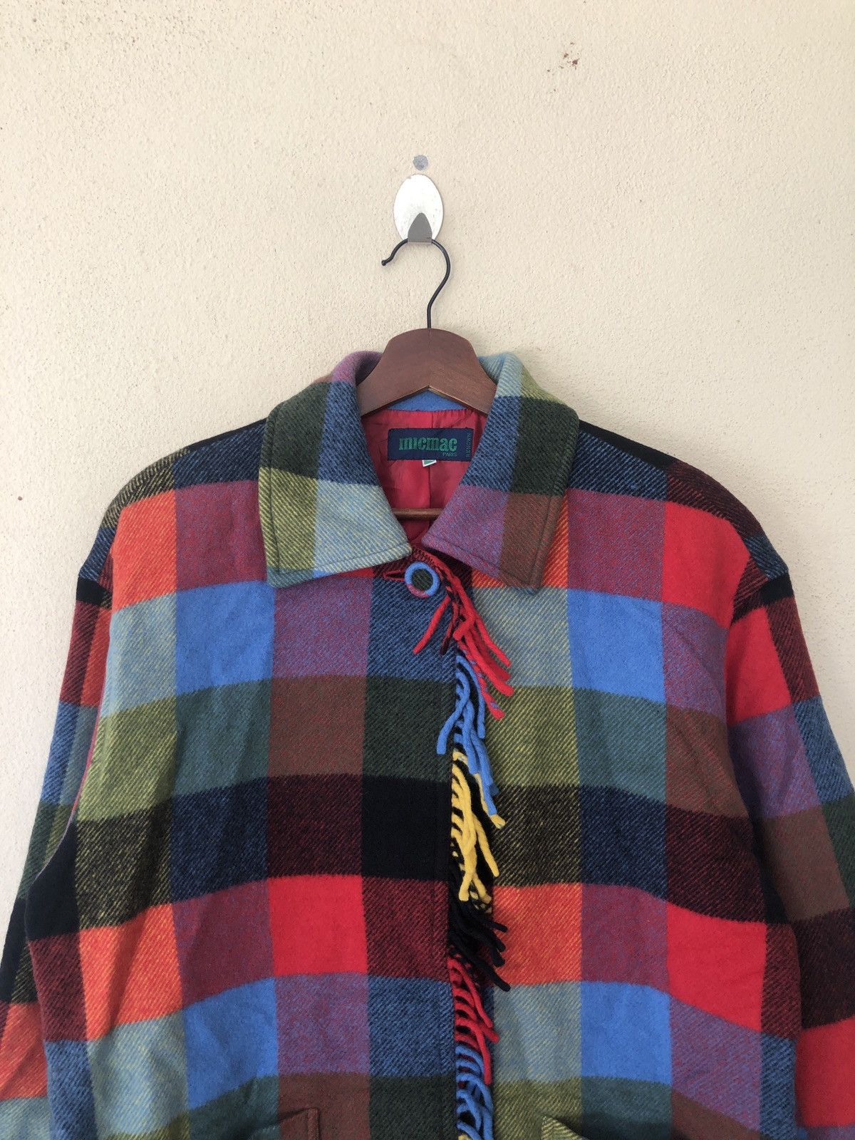 Japanese Brand NATIVE CHECKERD WOOL JACKET Size US L / EU 52-54 / 3 - 2 Thumbnail