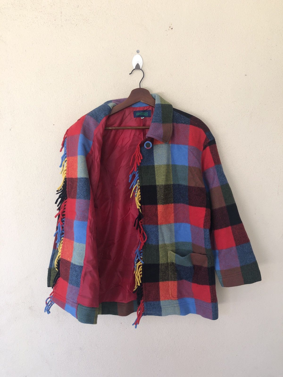 Japanese Brand NATIVE CHECKERD WOOL JACKET Size US L / EU 52-54 / 3 - 5 Thumbnail