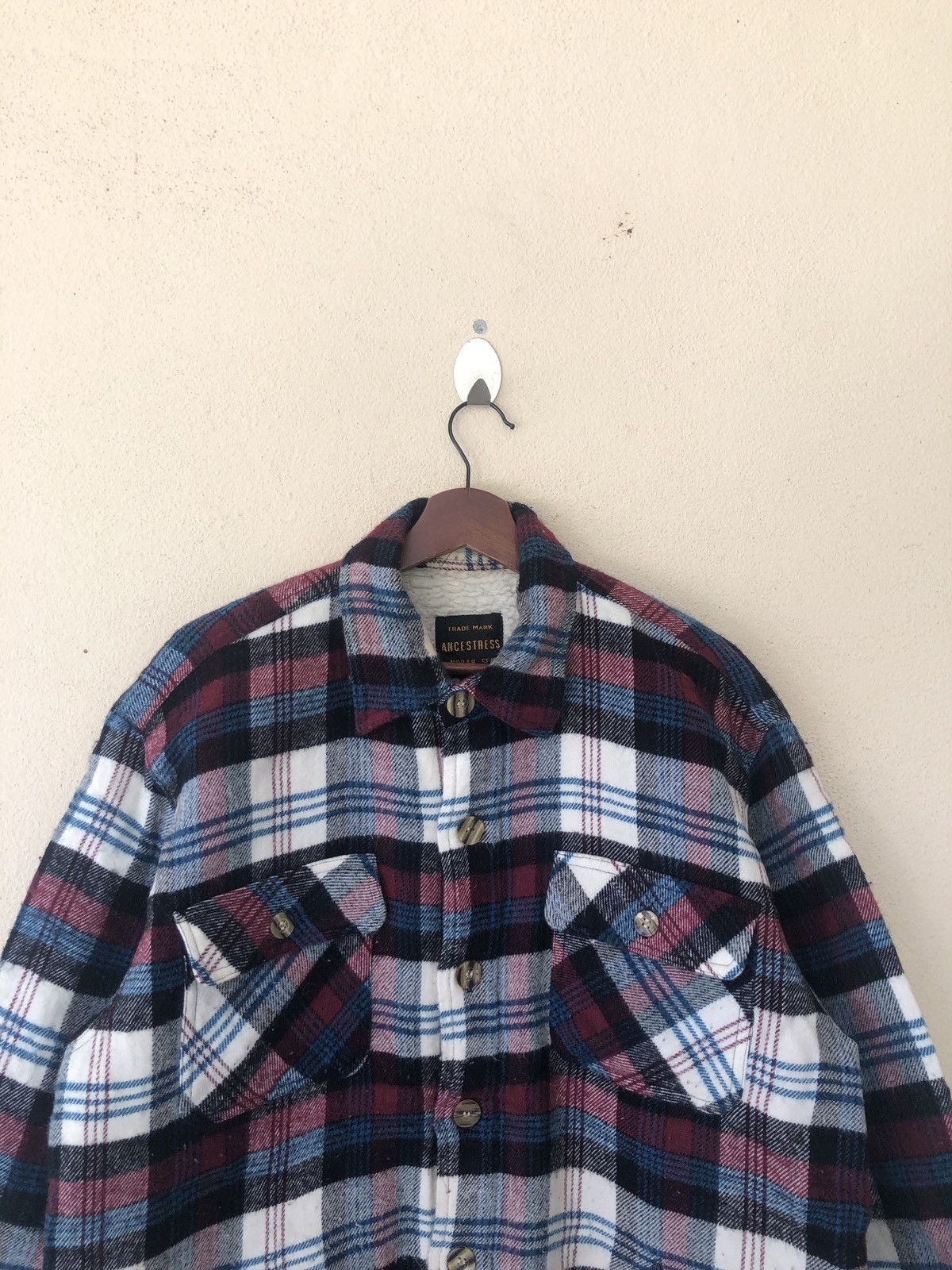 Flannel × Sears × Vintage Ancestress North Sea Sherpa Flanner Button Up Size US L / EU 52-54 / 3 - 2 Thumbnail