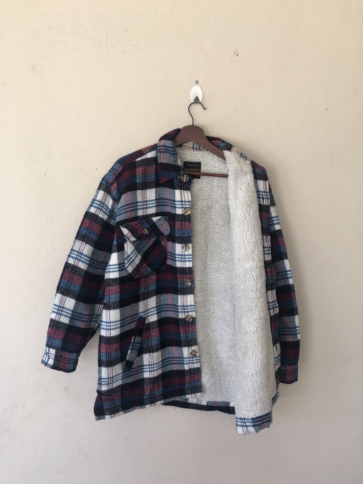 Flannel × Sears × Vintage Ancestress North Sea Sherpa Flanner Button Up Size US L / EU 52-54 / 3 - 5 Thumbnail
