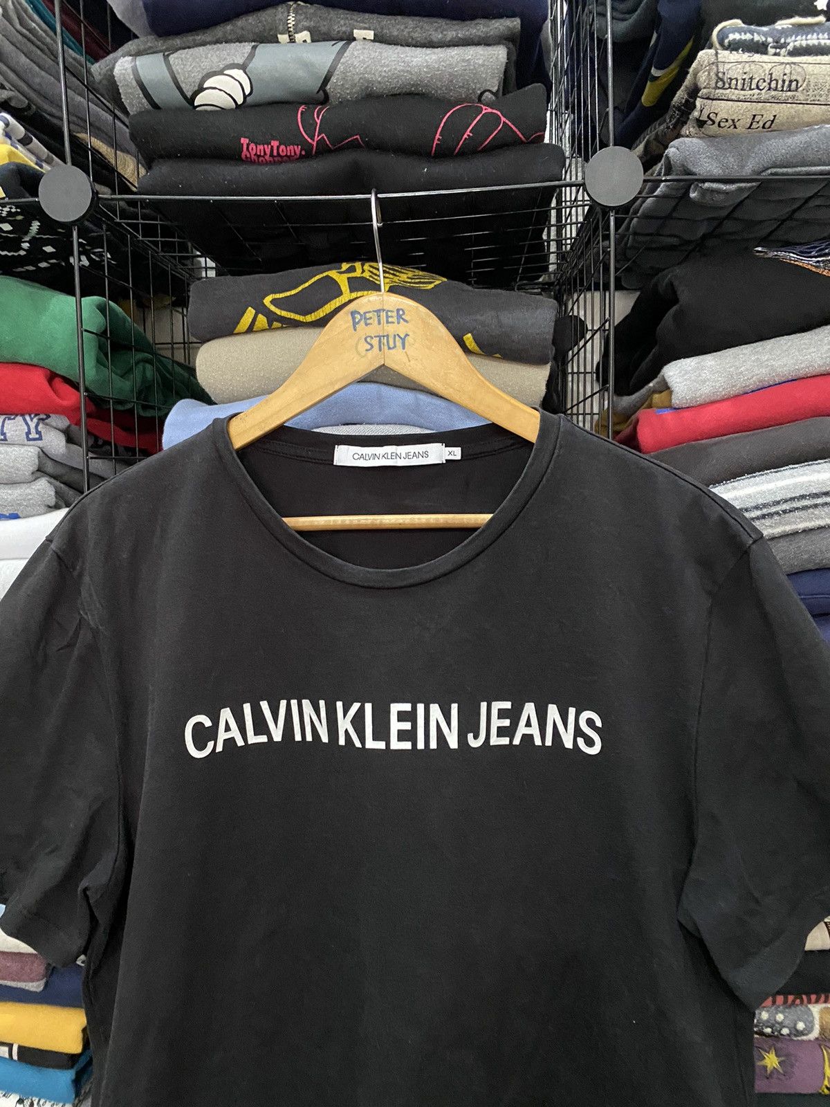 Calvin Klein CALVIN KLEIN JEANS BLACK MAN’S T-SHIRT Size US XL / EU 56 / 4 - 2 Thumbnail