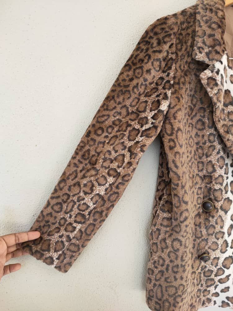Japanese Brand Fruit Cake Leopard Print Blazer Jacket Size S / US 4 / IT 40 - 3 Thumbnail