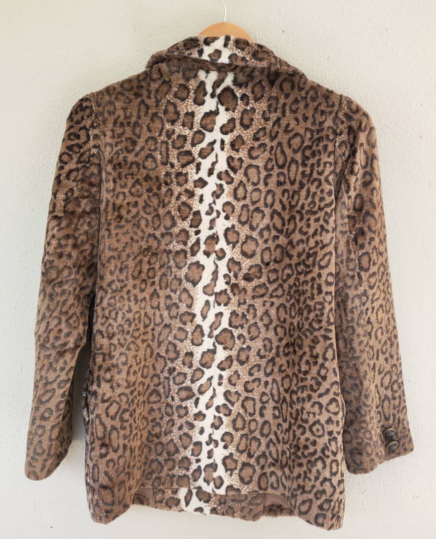 Japanese Brand Fruit Cake Leopard Print Blazer Jacket Size S / US 4 / IT 40 - 2 Thumbnail