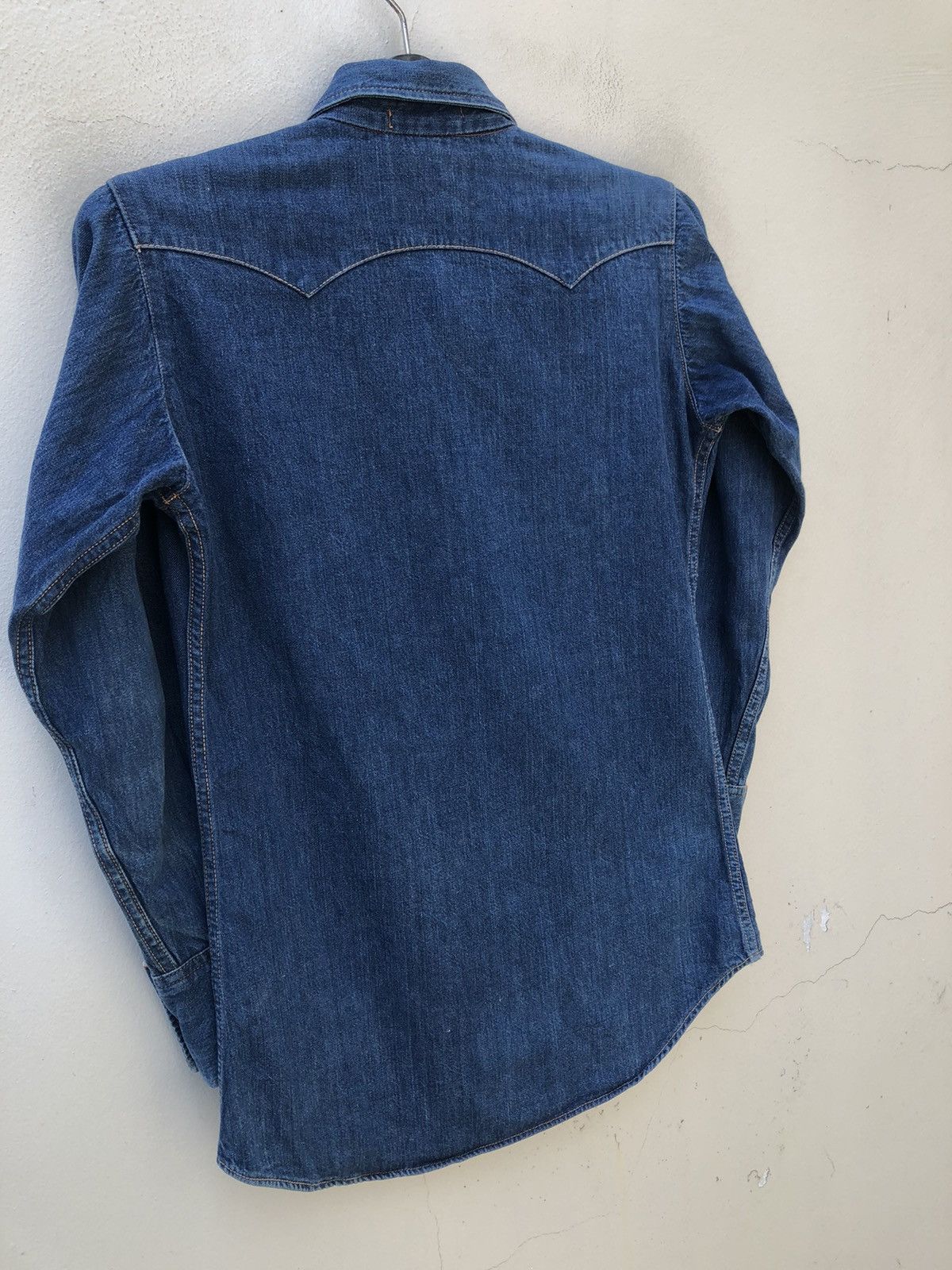 Vintage Vintage 70s CACTUS Japan Western Snap Button Denim Shirt Size US S / EU 44-46 / 1 - 17 Thumbnail