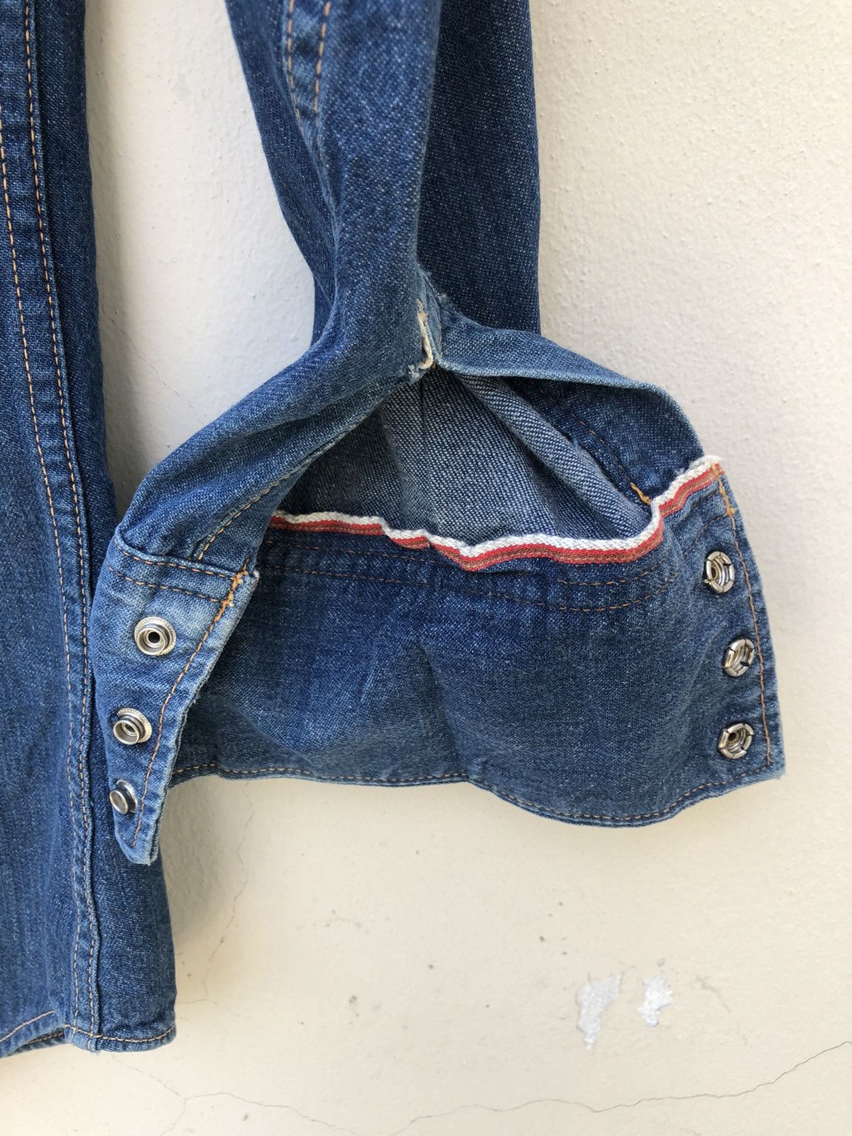 Vintage Vintage 70s CACTUS Japan Western Snap Button Denim Shirt Size US S / EU 44-46 / 1 - 20 Thumbnail