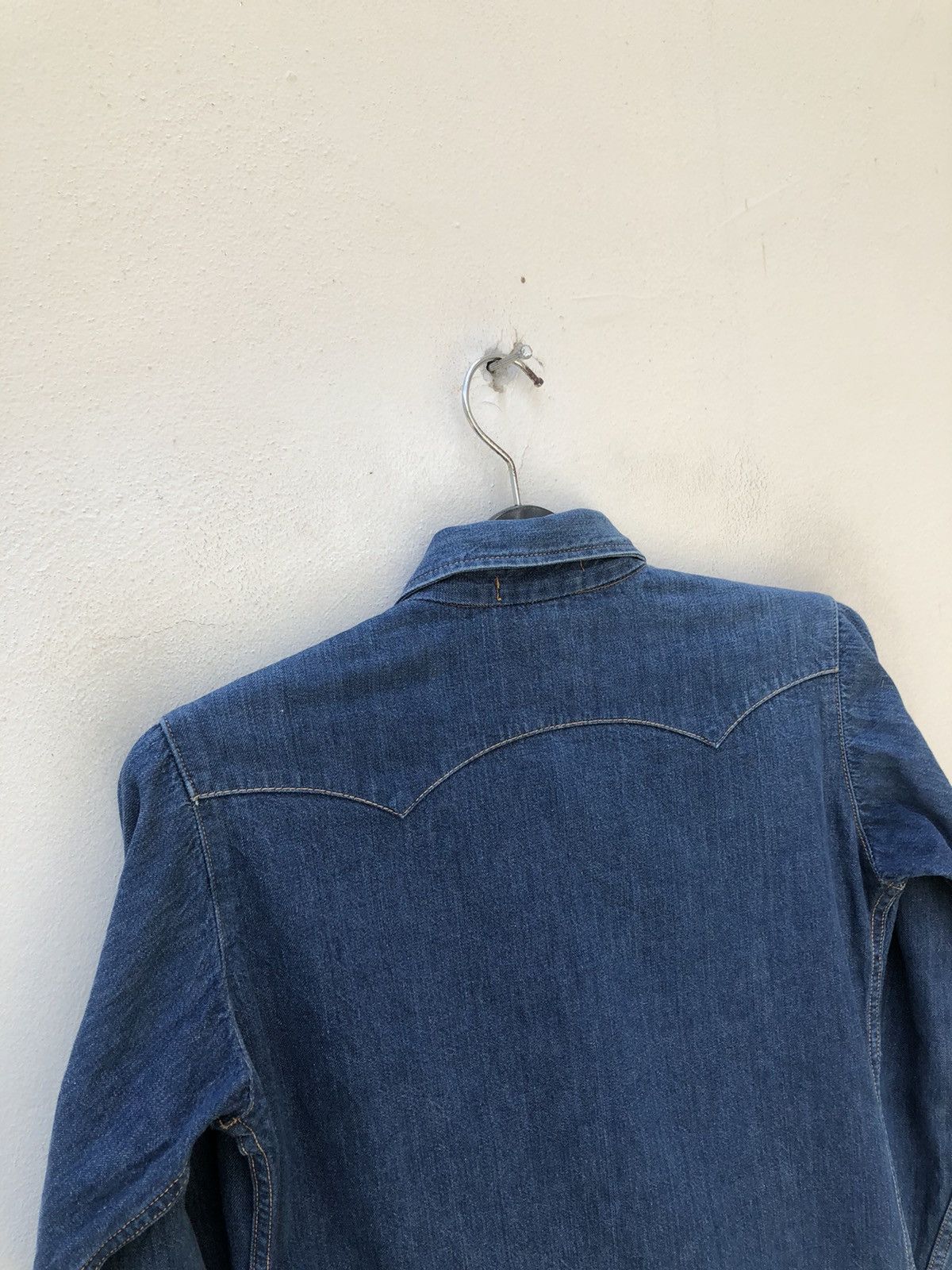Vintage Vintage 70s CACTUS Japan Western Snap Button Denim Shirt Size US S / EU 44-46 / 1 - 16 Thumbnail