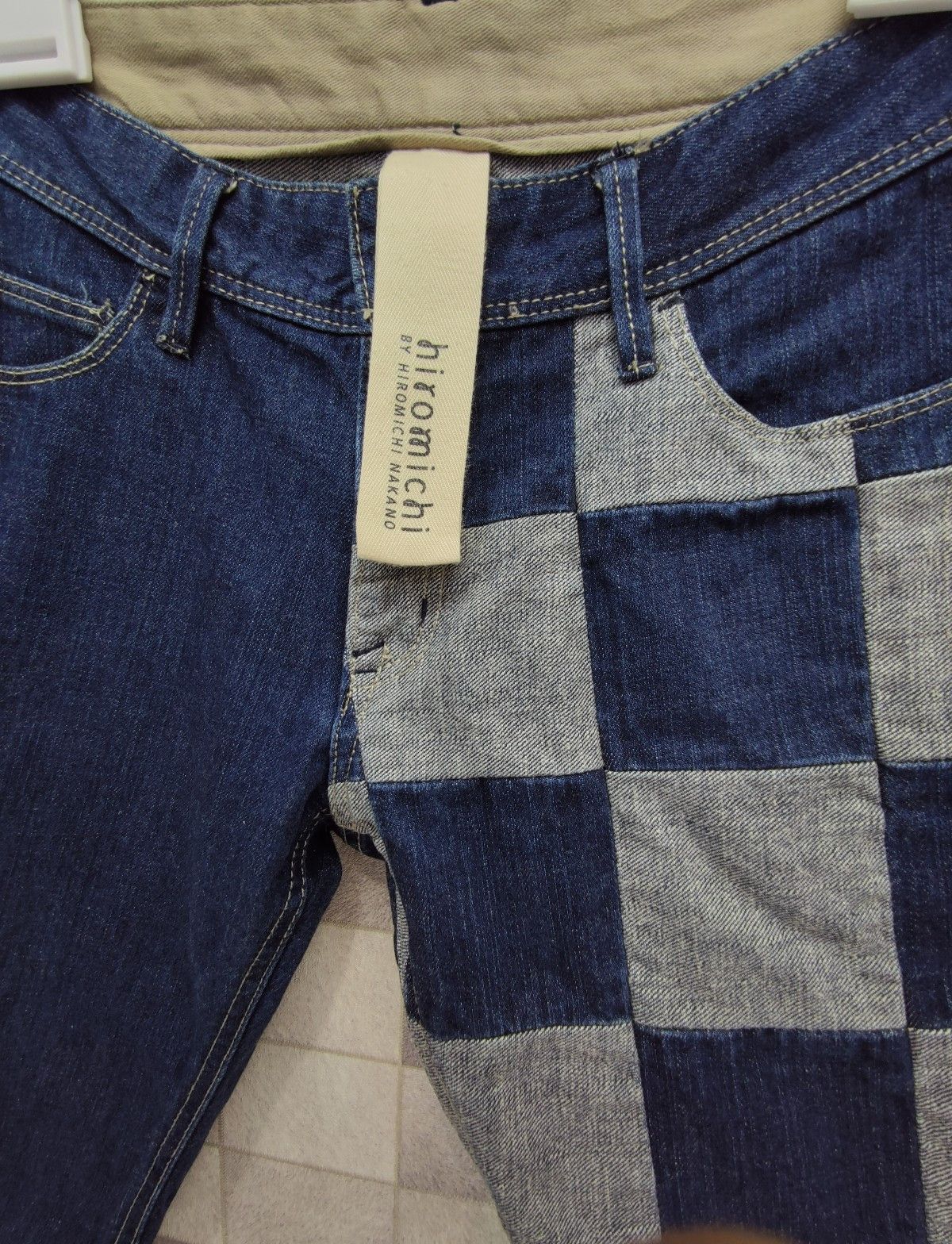 Japanese Brand VERY RARE🔥Designer HIROMICHI Iconic Checkered Denim Shorts Size US 30 / EU 46 - 5 Thumbnail