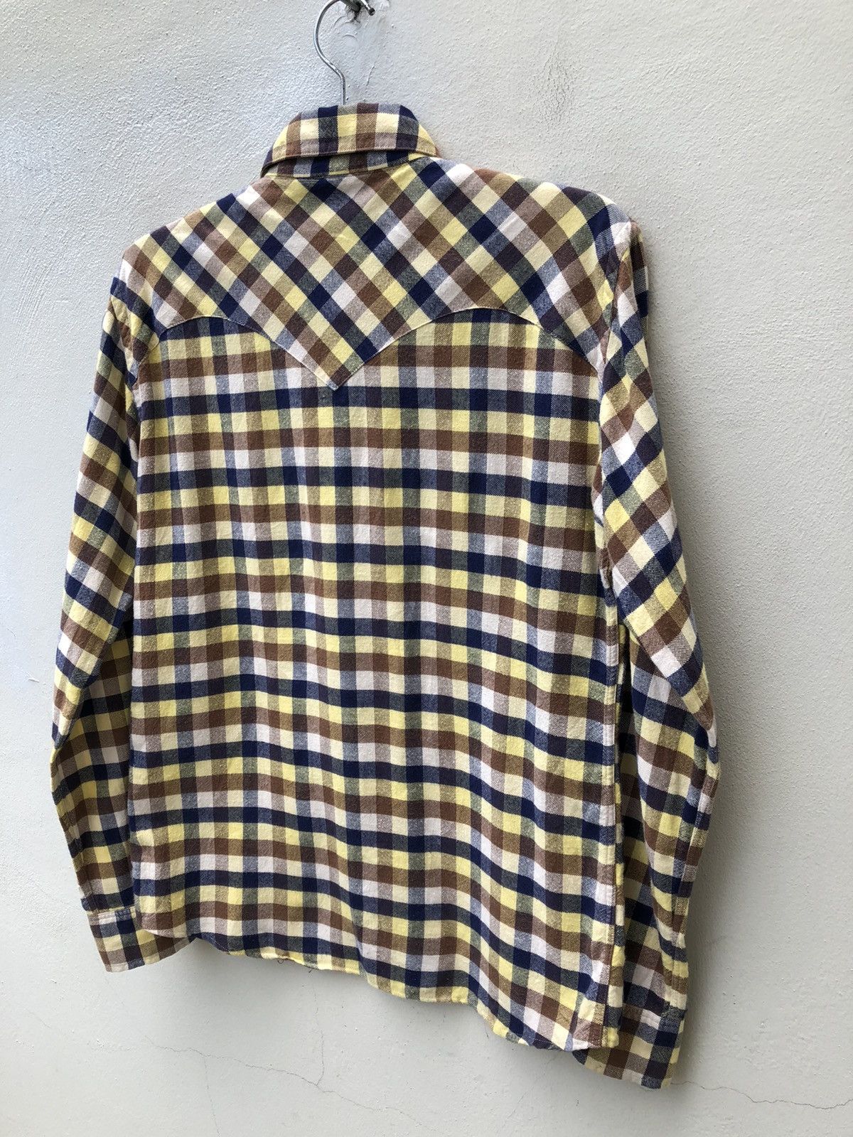 Vintage Acoustic Japan Checkered Western Flannel Shirt Size US M / EU 48-50 / 2 - 15 Thumbnail