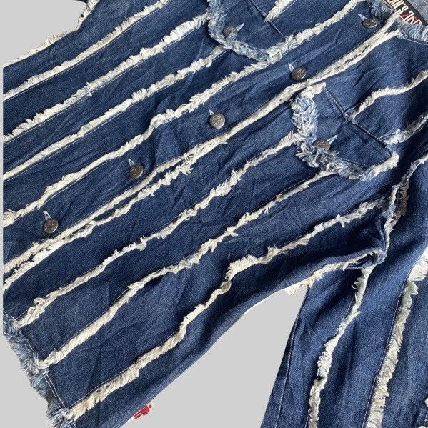 Jean Paul Gaultier JPG Fray Denim Jacket Size M / US 6-8 / IT 42-44 - 2 Thumbnail
