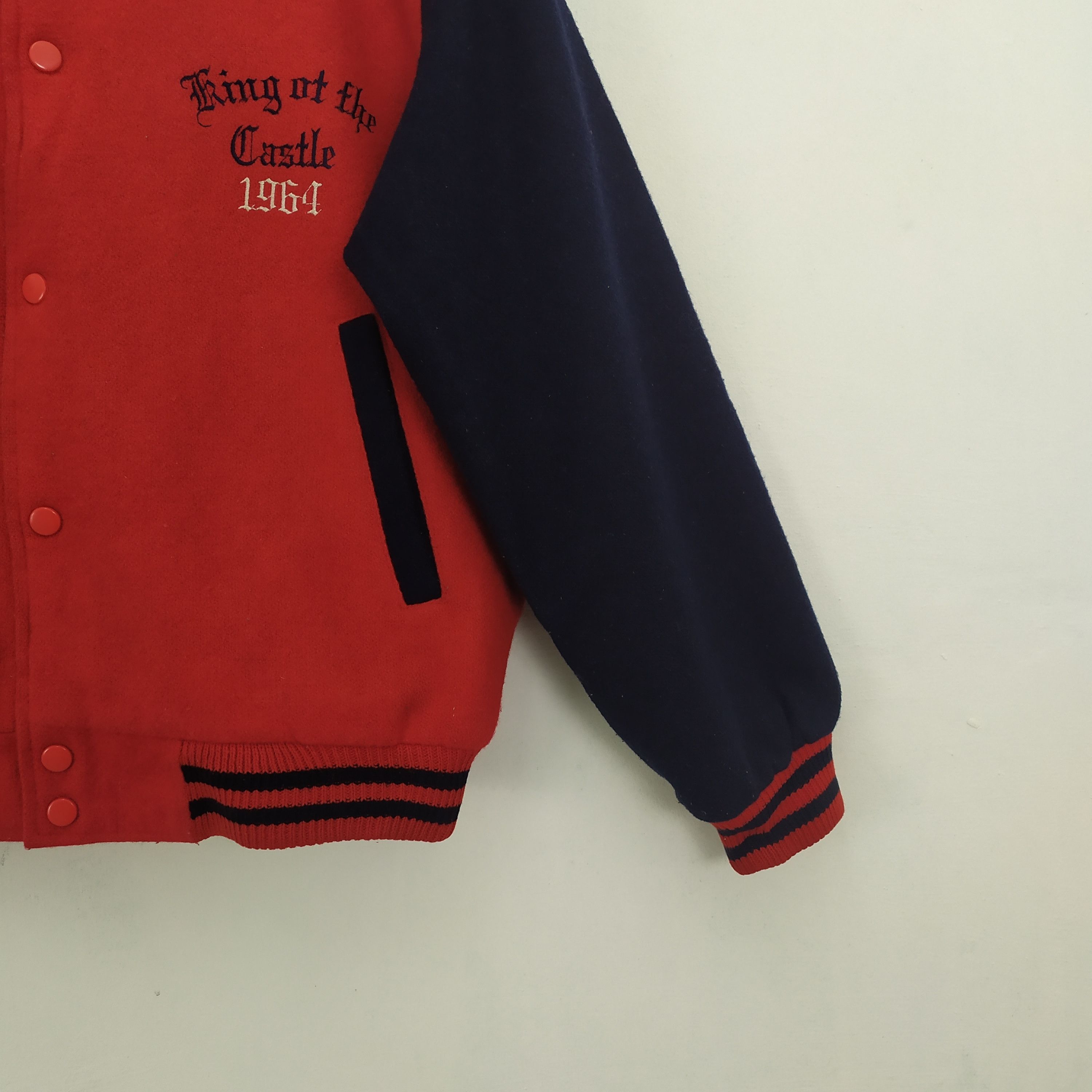 Japanese Brand OFF ROAD RED VARSITY JACKET Size US M / EU 48-50 / 2 - 3 Thumbnail