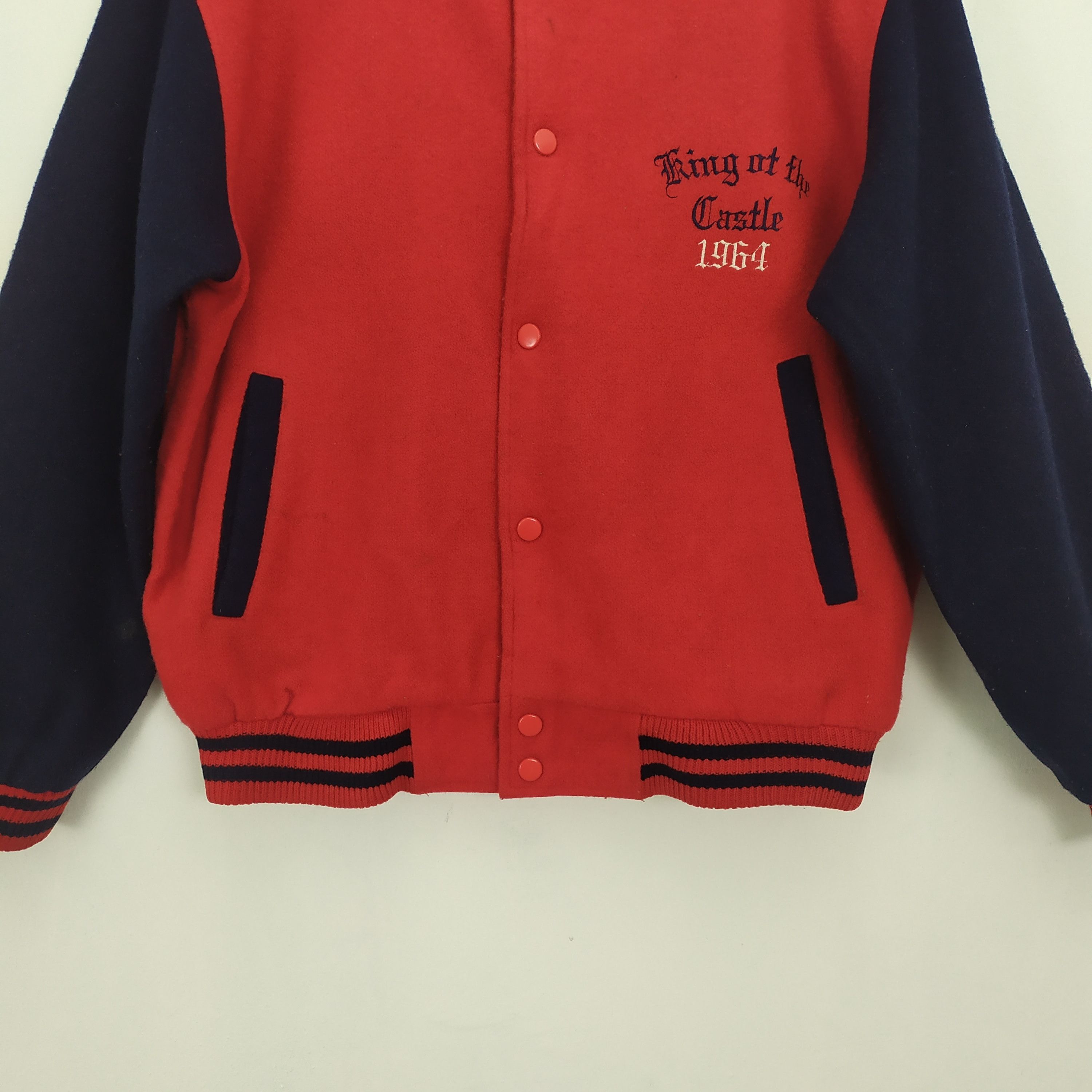 Japanese Brand OFF ROAD RED VARSITY JACKET Size US M / EU 48-50 / 2 - 5 Thumbnail