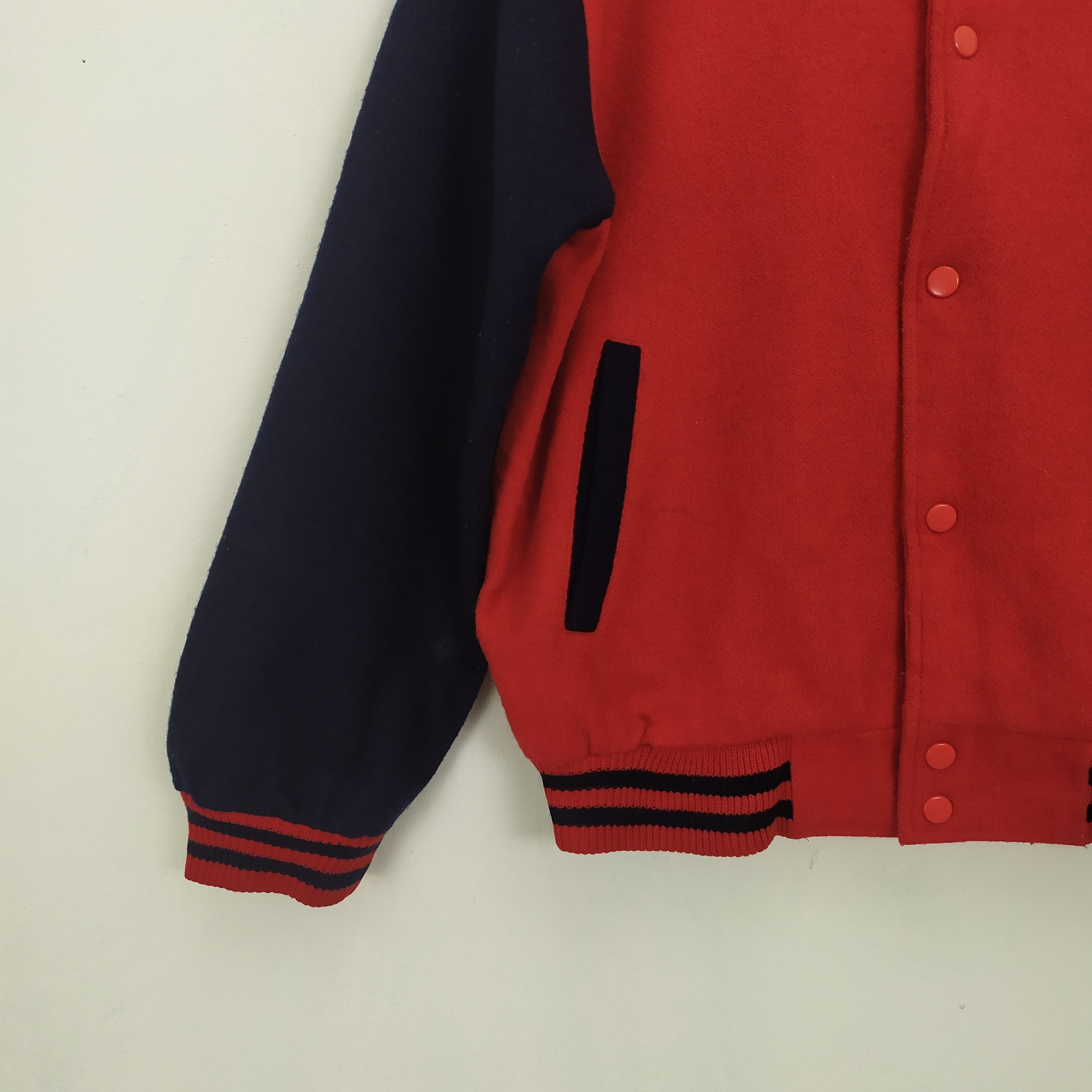 Japanese Brand OFF ROAD RED VARSITY JACKET Size US M / EU 48-50 / 2 - 2 Thumbnail