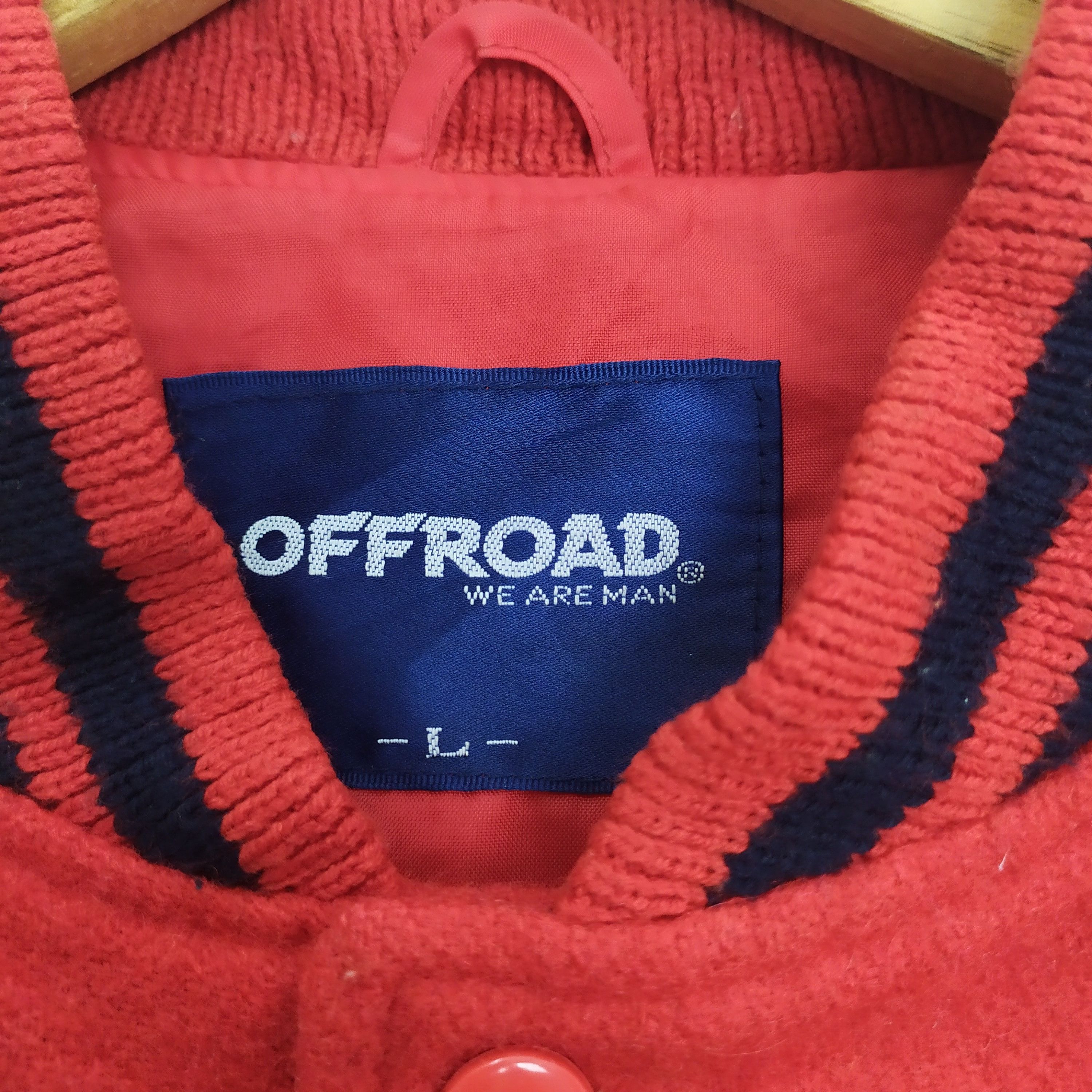 Japanese Brand OFF ROAD RED VARSITY JACKET Size US M / EU 48-50 / 2 - 10 Thumbnail