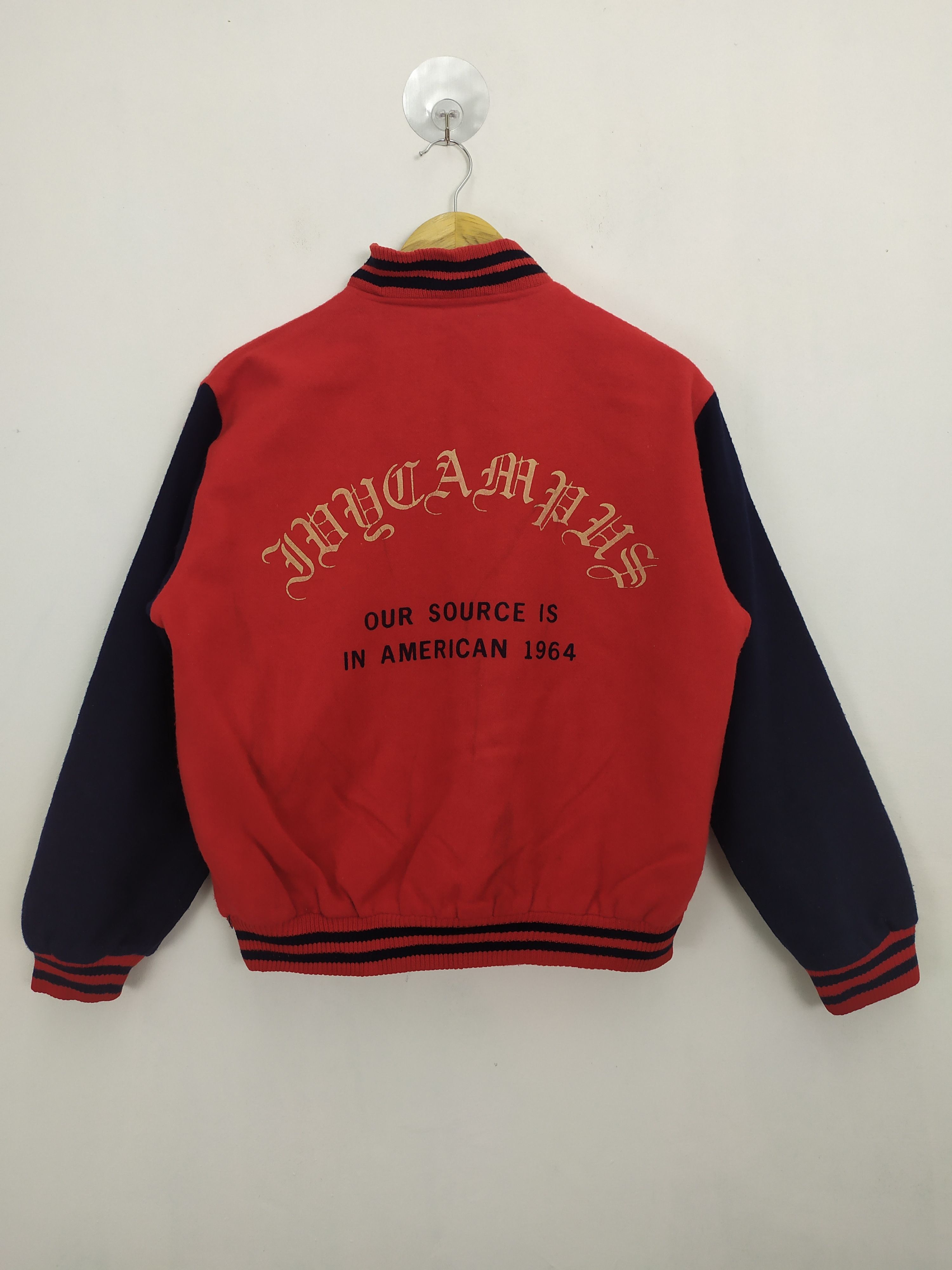 Japanese Brand OFF ROAD RED VARSITY JACKET Size US M / EU 48-50 / 2 - 9 Thumbnail