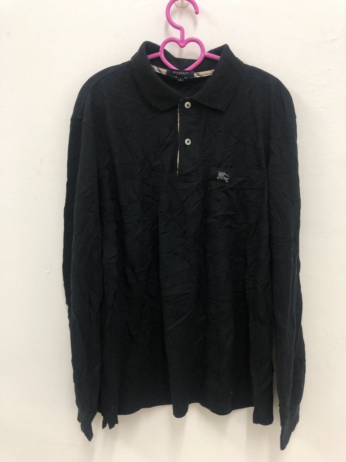 Burberry Rare Vintage Burberry London Polo Shirt Size US L / EU 52-54 / 3 - 1 Thumbnail