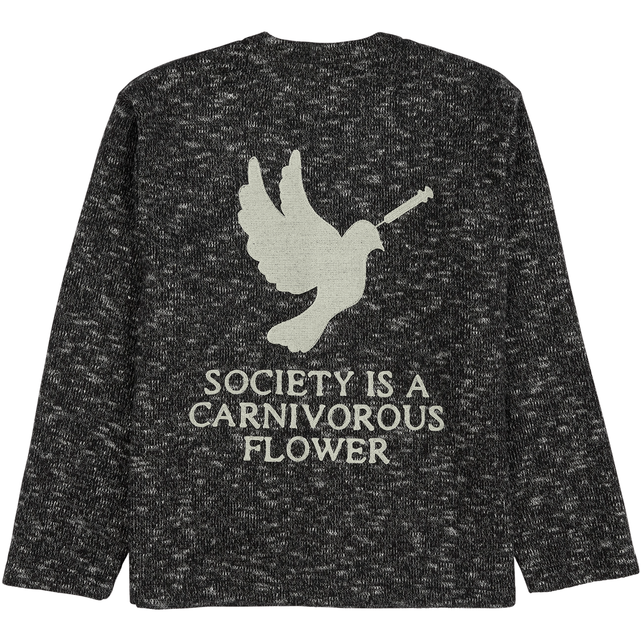 image of Pleasures Carnivore Cardigan in Black, Men's (Size 2XL)