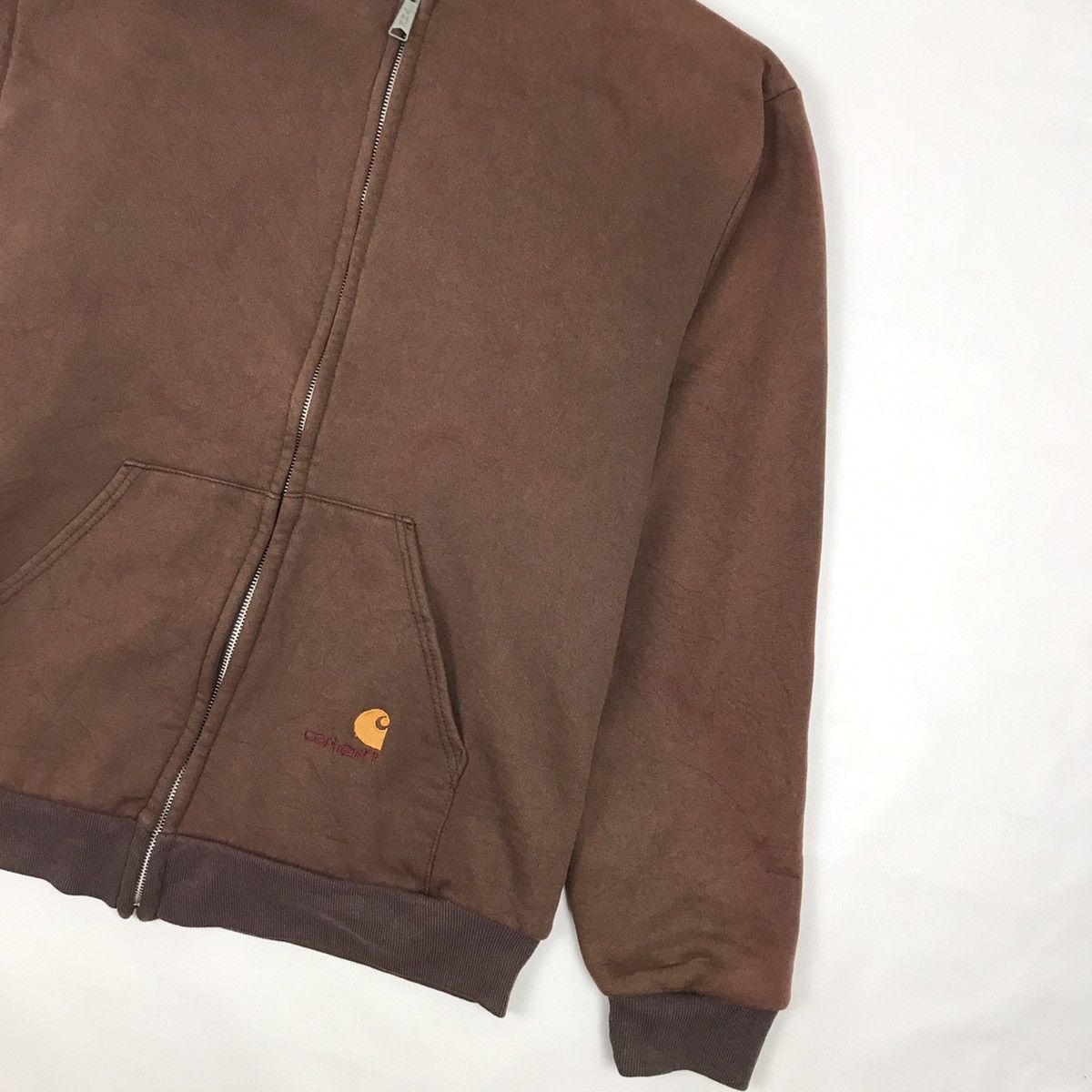Carhartt × Vintage Vintage Carhartt Zipper Hoodie Jacket Size US XL / EU 56 / 4 - 3 Thumbnail