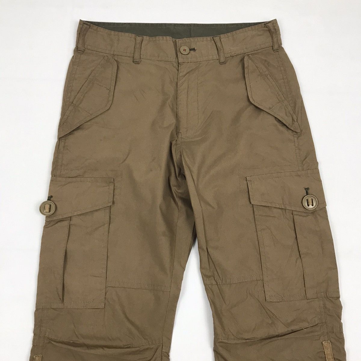 Japanese Brand Tactical Casual Multi Pocket Cargo Pants Size US 29 - 3 Thumbnail