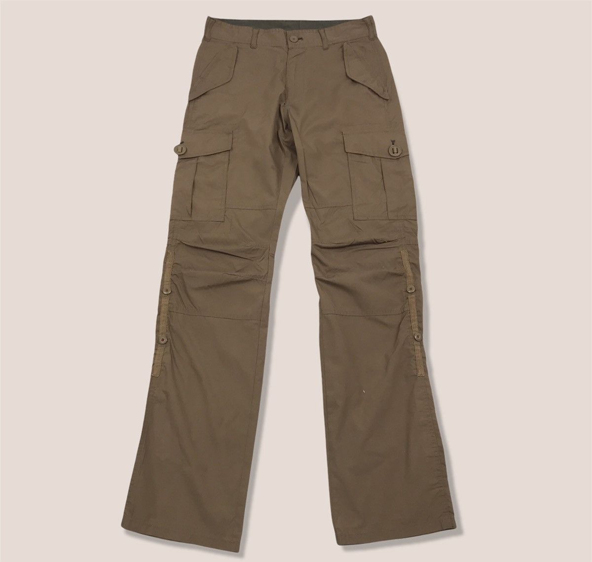 Japanese Brand Tactical Casual Multi Pocket Cargo Pants Size US 29 - 1 Thumbnail