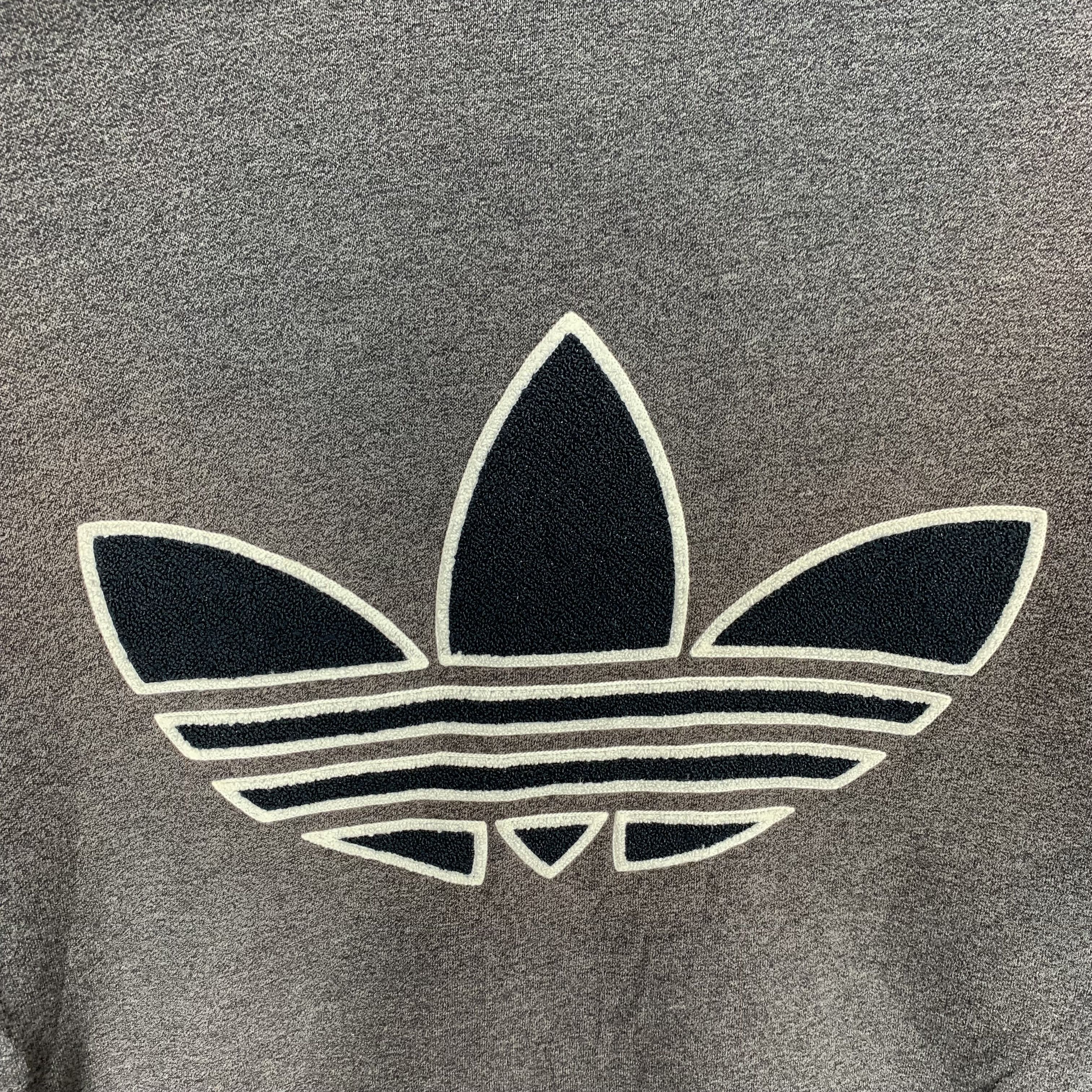 Adidas Vintage Adidas Trefoil Big Logo Zip Up Hoodie #3519-125 Size US XL / EU 56 / 4 - 10 Thumbnail
