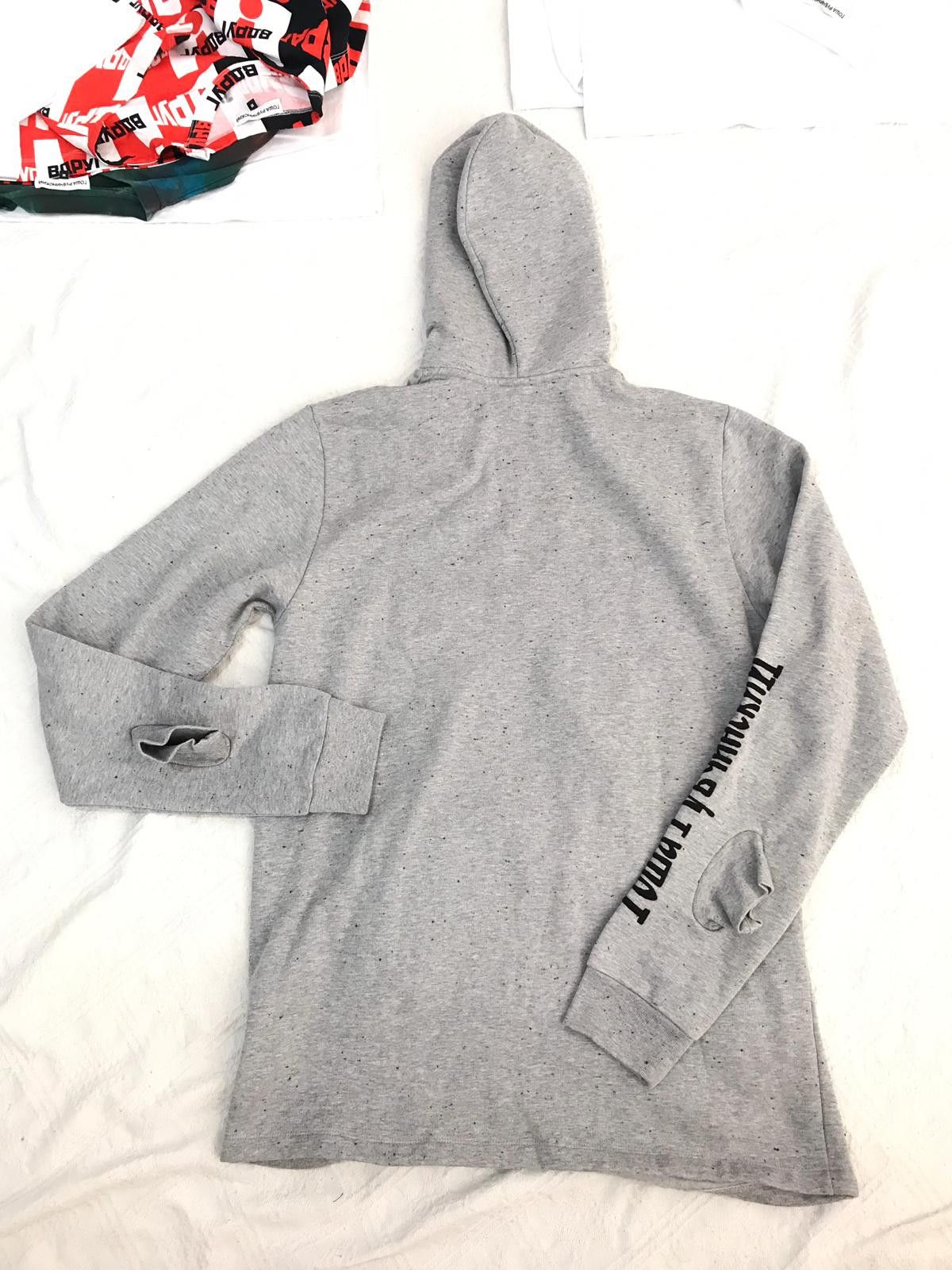 Gosha Rubchinskiy St15 - GOSHA RUBCHINSKIY Defected CUT-OUT FRONT HOODIE Size US XS / EU 42 / 0 - 4 Thumbnail
