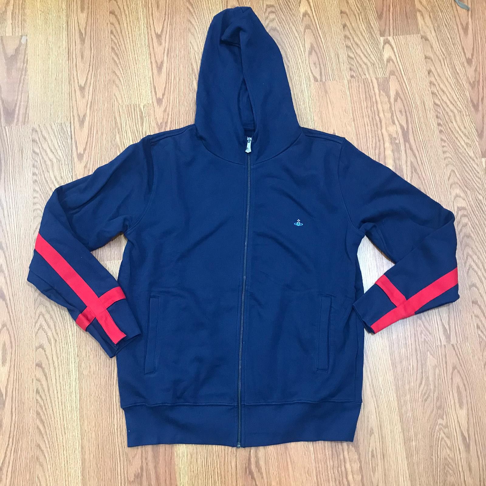 Vivienne Westwood Vivienne Westwood Navy Zip Hoodie Size US XL / EU 56 / 4 - 4 Thumbnail