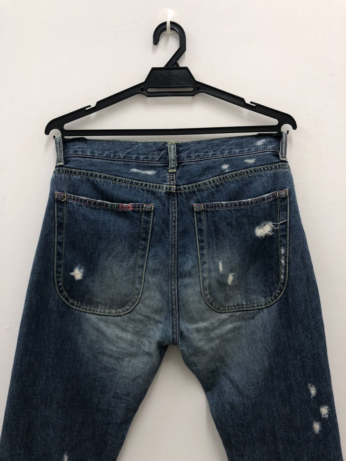 Issey Miyake Rare TSUMORI CHISATO Issey Miyake Distressed Denim Pant Size US 32 / EU 48 - 9 Thumbnail