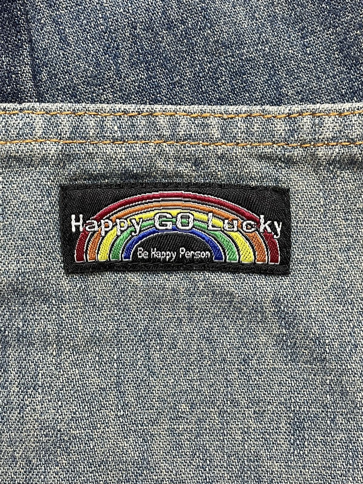Japanese Brand × Vintage DOPE! Japanese Brand Denim Patchwork Bush Pants Size US 27 - 4 Thumbnail