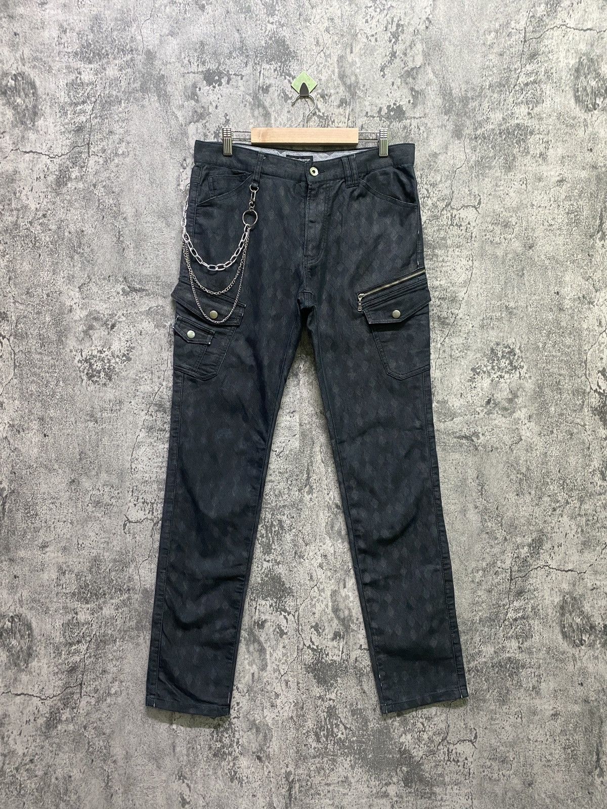 Japanese Brand SEMANTIC DESIGN Cargo Multi pocket Abstract Design pant Size US 32 / EU 48 - 1 Thumbnail