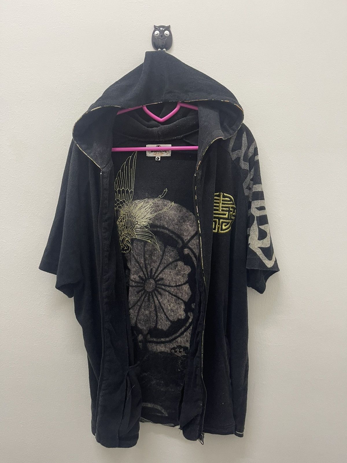 Karakuri Tamashii Rare Vintage KARAKURI TAMASHI Japan Sukajan Hoodie Size US L / EU 52-54 / 3 - 9 Thumbnail