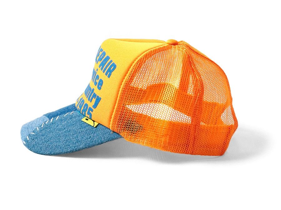 Kapital kapital DENIM REPAIR SERVICE PT denim truck cap hat trucker Size ONE SIZE - 8 Thumbnail