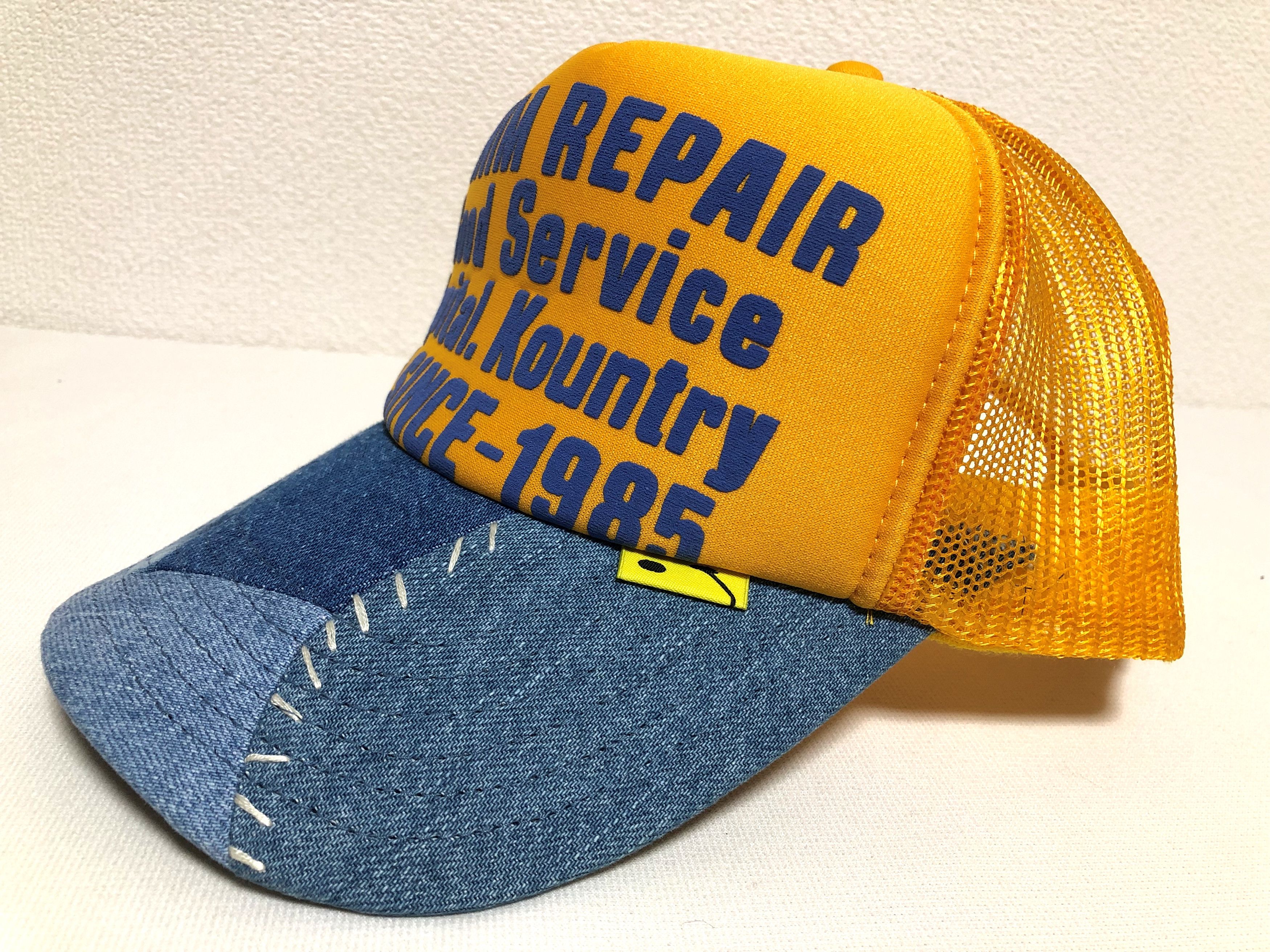 Kapital kapital DENIM REPAIR SERVICE PT denim truck cap hat trucker Size ONE SIZE - 1 Thumbnail
