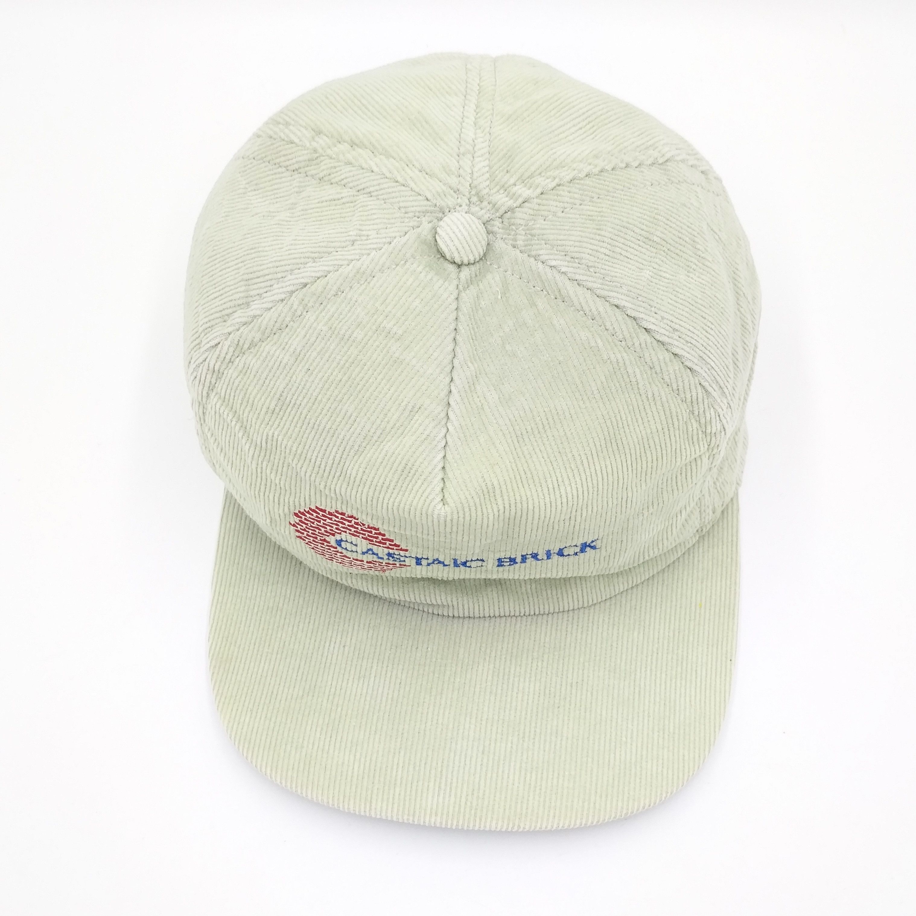 Vintage Vintage CASTAIC BRICK Corduroy Snapback Trucker Hat Size ONE SIZE - 3 Thumbnail