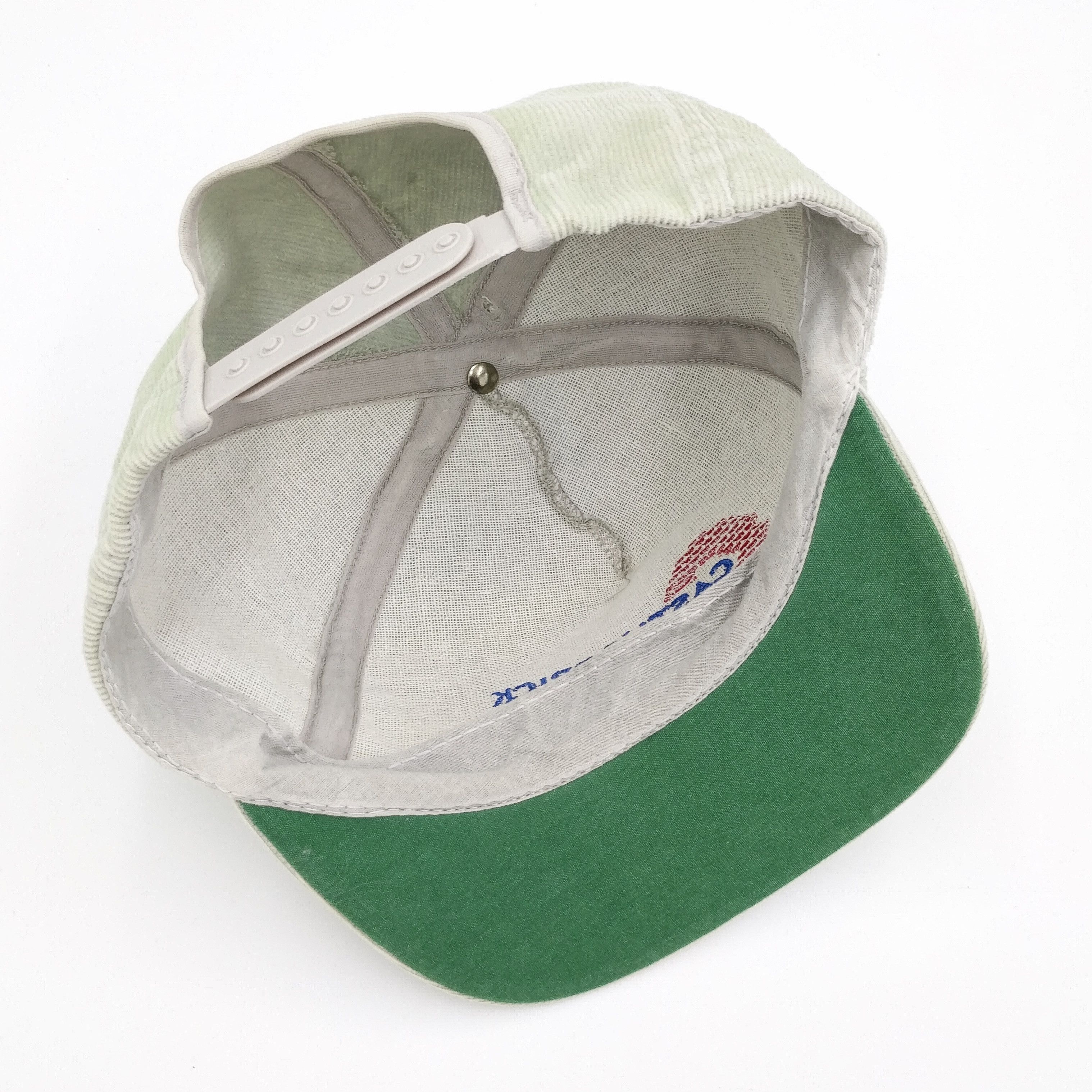 Vintage Vintage CASTAIC BRICK Corduroy Snapback Trucker Hat Size ONE SIZE - 6 Thumbnail