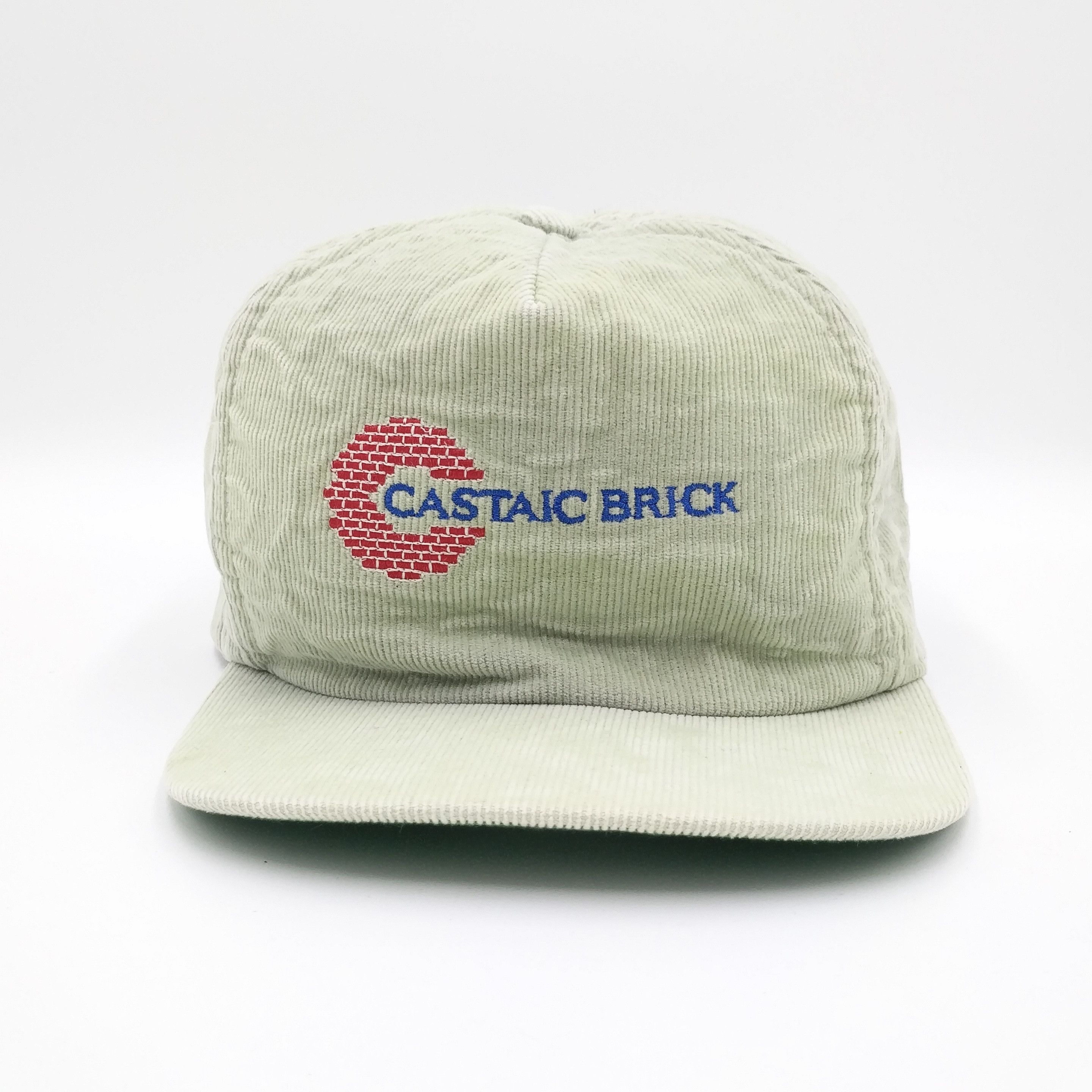 Vintage Vintage CASTAIC BRICK Corduroy Snapback Trucker Hat Size ONE SIZE - 2 Thumbnail