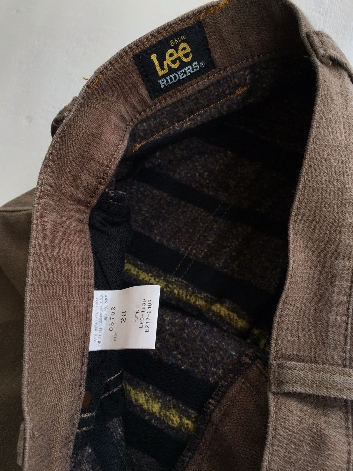 Japanese Brand × Lee Brown Lee Riders Mix Wool Jeans Size US 30 / EU 46 - 5 Thumbnail