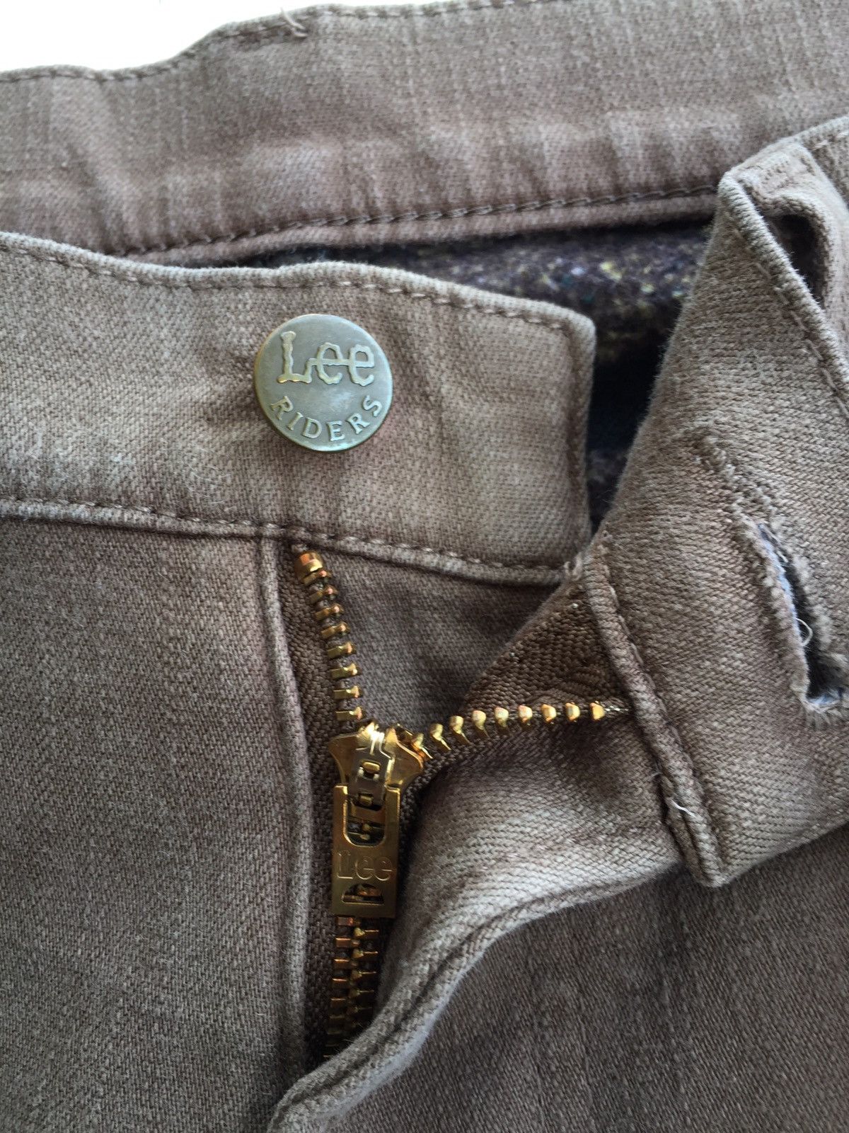 Japanese Brand × Lee Brown Lee Riders Mix Wool Jeans Size US 30 / EU 46 - 3 Thumbnail