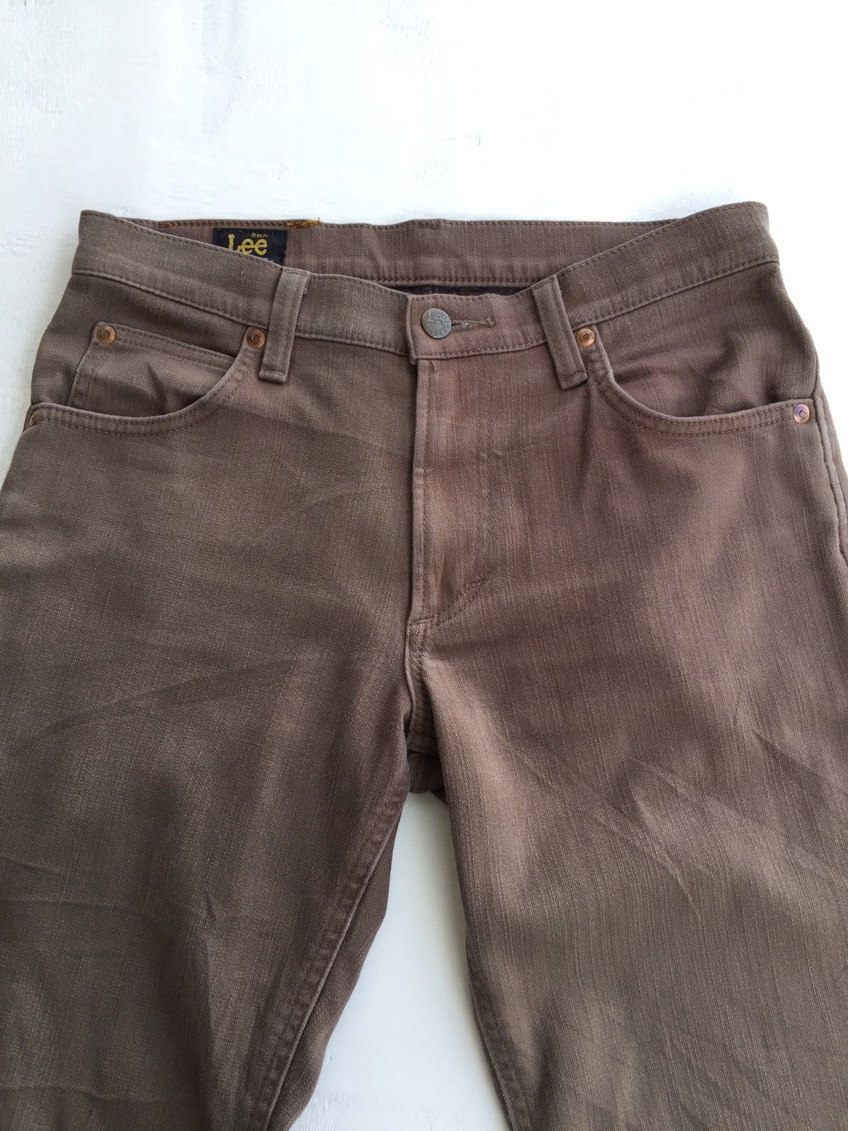 Japanese Brand × Lee Brown Lee Riders Mix Wool Jeans Size US 30 / EU 46 - 2 Thumbnail