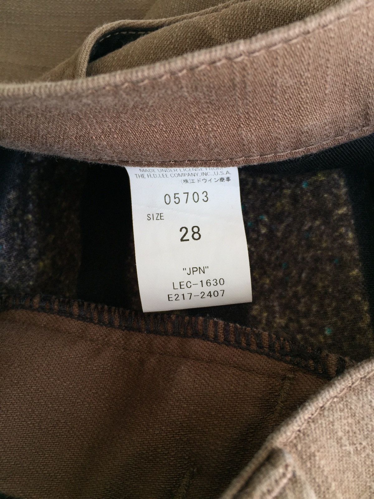 Japanese Brand × Lee Brown Lee Riders Mix Wool Jeans Size US 30 / EU 46 - 4 Thumbnail