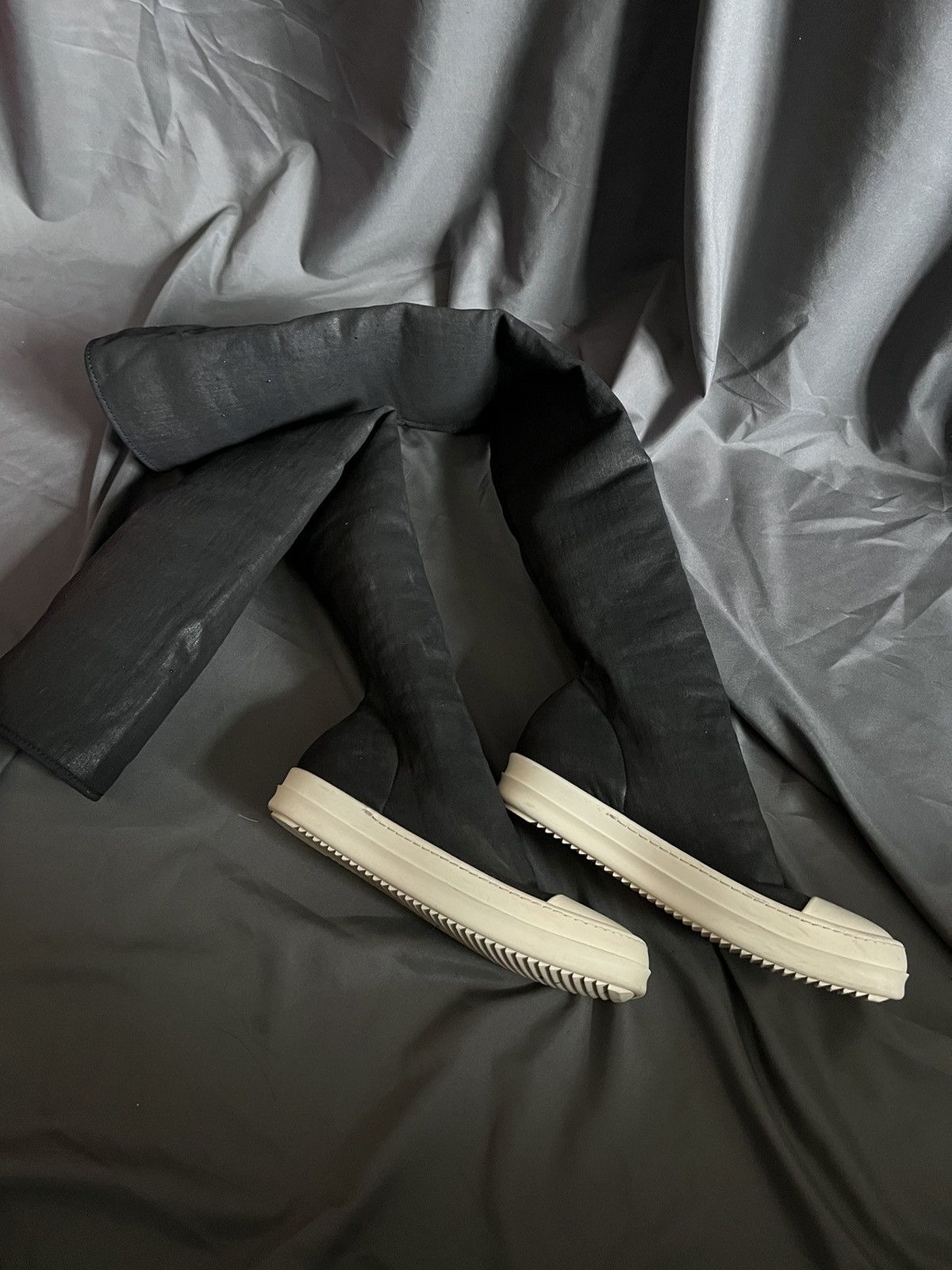 Rick Owens × Rick Owens Drkshdw Rick owens drkshdw ramones thighs boots waxed size37.5 Size US 7.5 / IT 37.5 - 3 Thumbnail