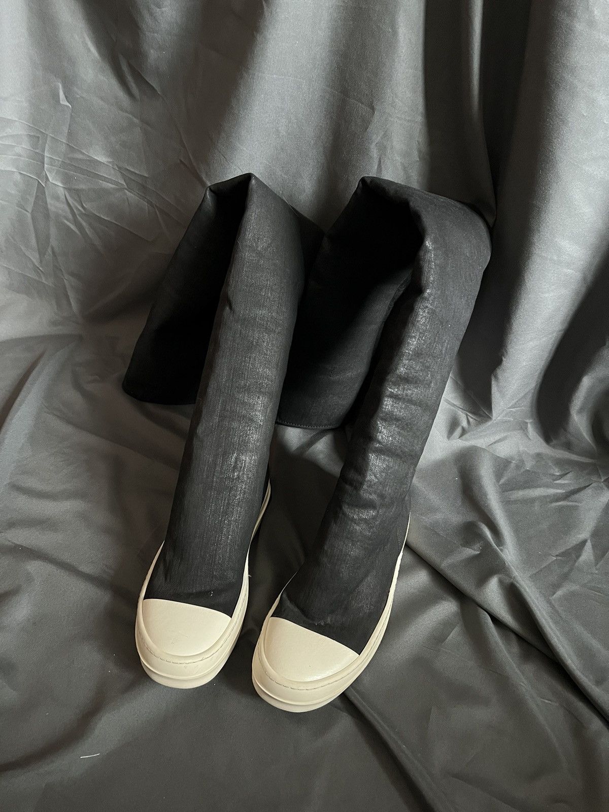 Rick Owens × Rick Owens Drkshdw Rick owens drkshdw ramones thighs boots waxed size37.5 Size US 7.5 / IT 37.5 - 1 Thumbnail