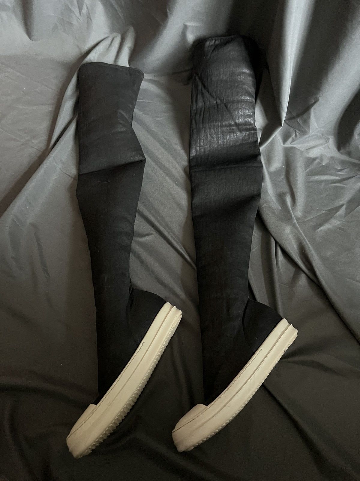 Rick Owens × Rick Owens Drkshdw Rick owens drkshdw ramones thighs boots waxed size37.5 Size US 7.5 / IT 37.5 - 2 Thumbnail
