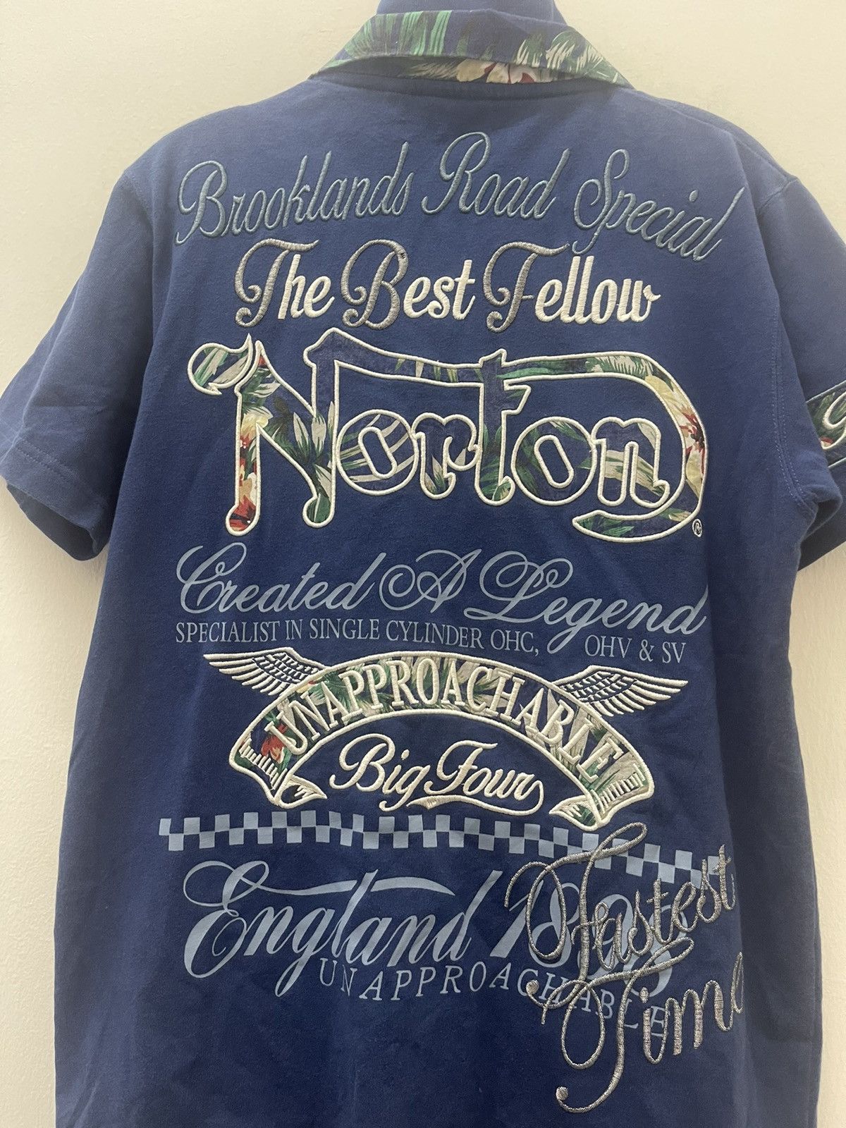 Norton Rare Vintage NORTON Unapproachable Big Four Polo Size US M / EU 48-50 / 2 - 3 Thumbnail