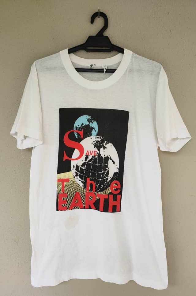 Vintage Vtg Single Stitch Save The Earth Campaign T Size US M / EU 48-50 / 2 - 1 Thumbnail