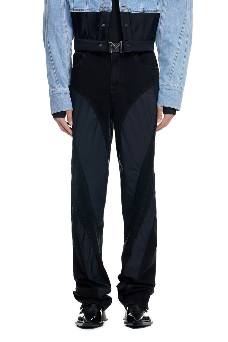 H&M Mugler Spiral Panel Jeans