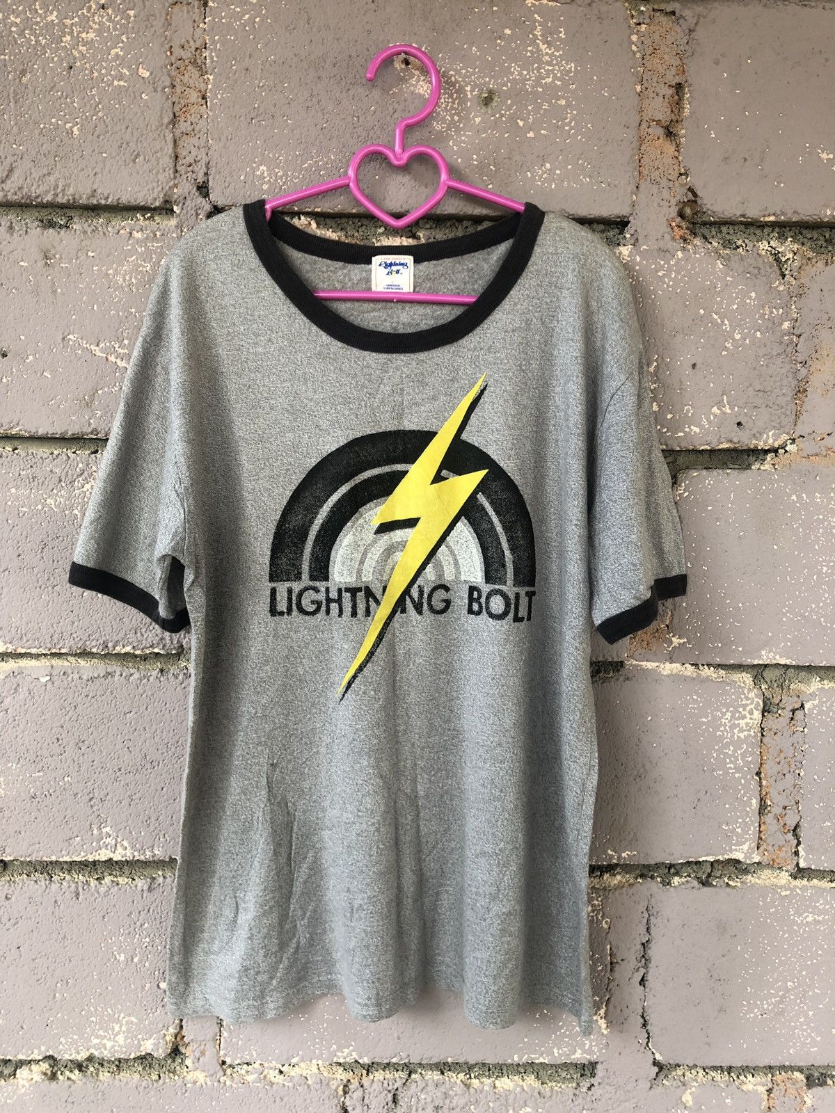 Lightning Bolt Rare Vintage Lightning Bolt Ringer Shirt Size US L / EU 52-54 / 3 - 1 Thumbnail