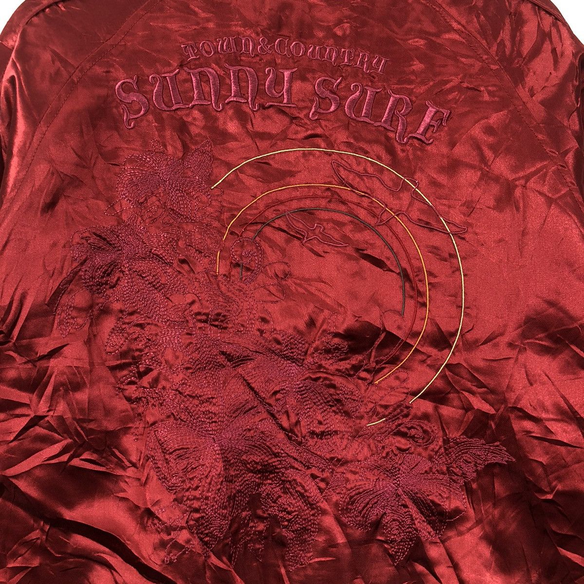 SUKAJAN DRAGON TOWN COUNTRY Surf Embroidery Bombers Jacket