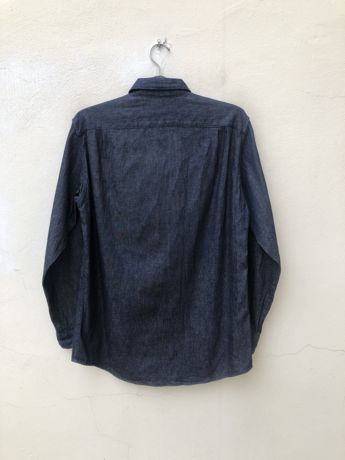 Blue Blue Japan Okura Arigato Japan Indigo Denim Shirt Size US M / EU 48-50 / 2 - 7 Thumbnail