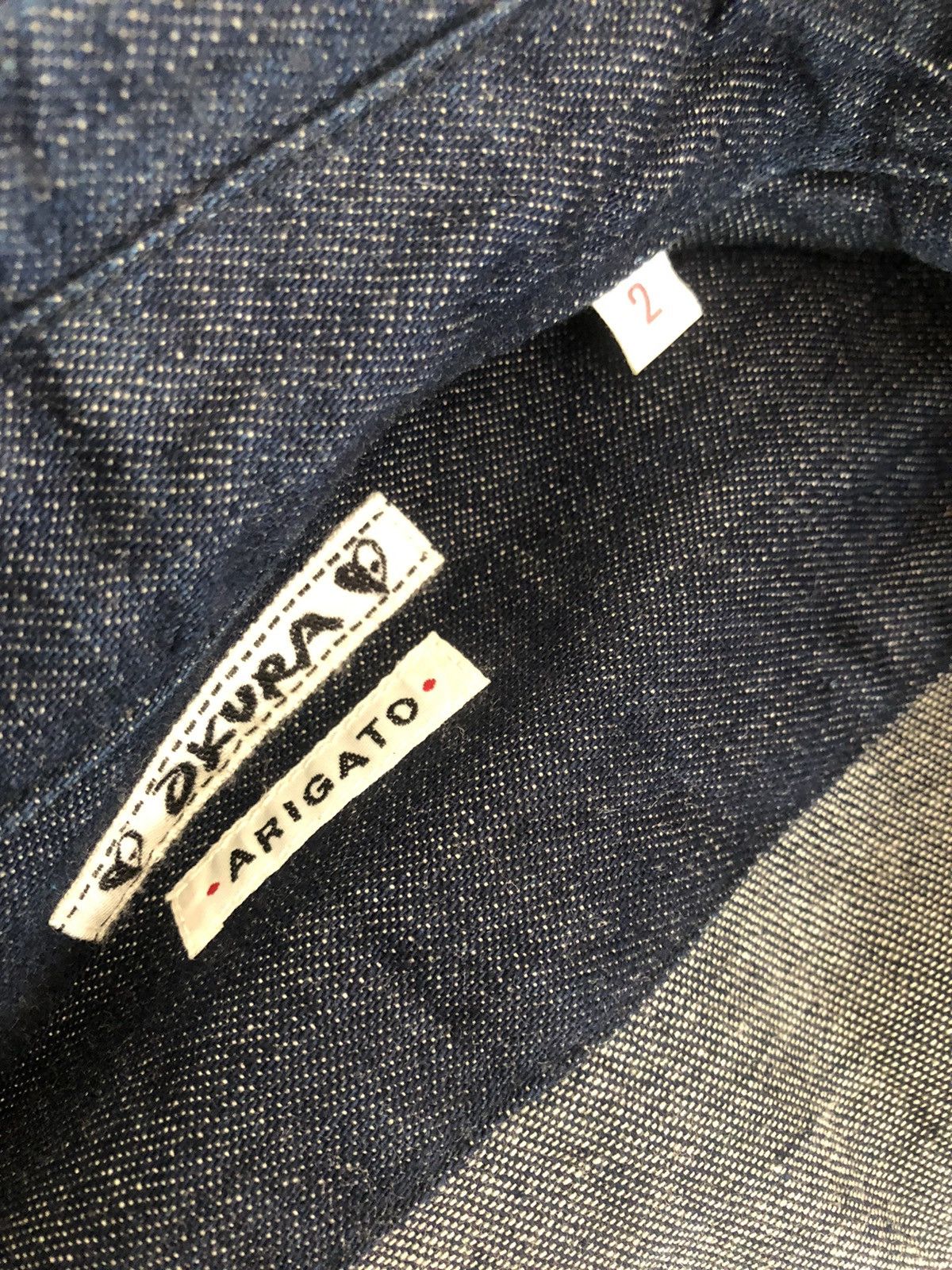 Blue Blue Japan Okura Arigato Japan Indigo Denim Shirt Size US M / EU 48-50 / 2 - 8 Thumbnail